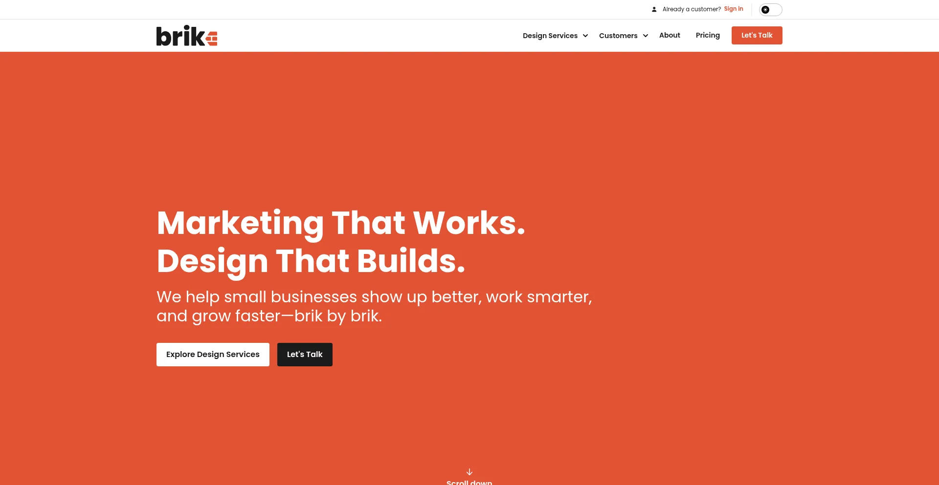 Brikdesigns.com Screenshot
