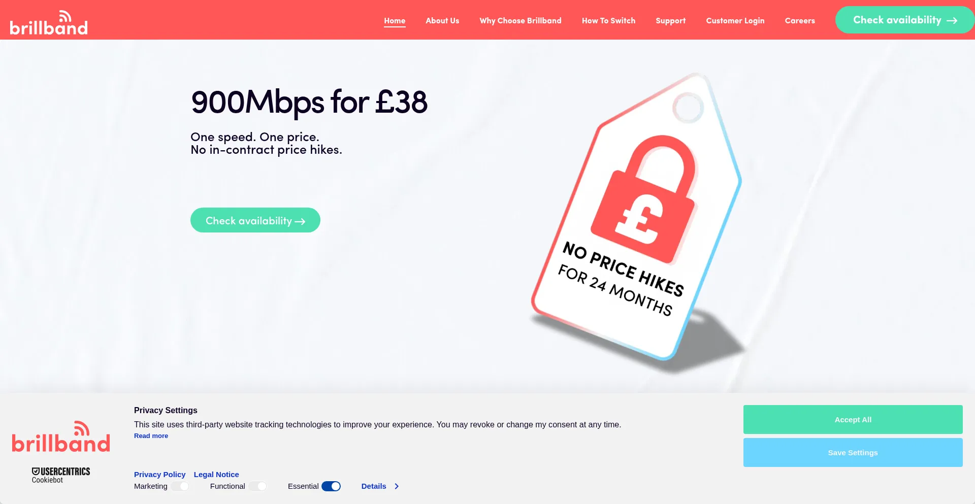 Brillband.com Screenshot