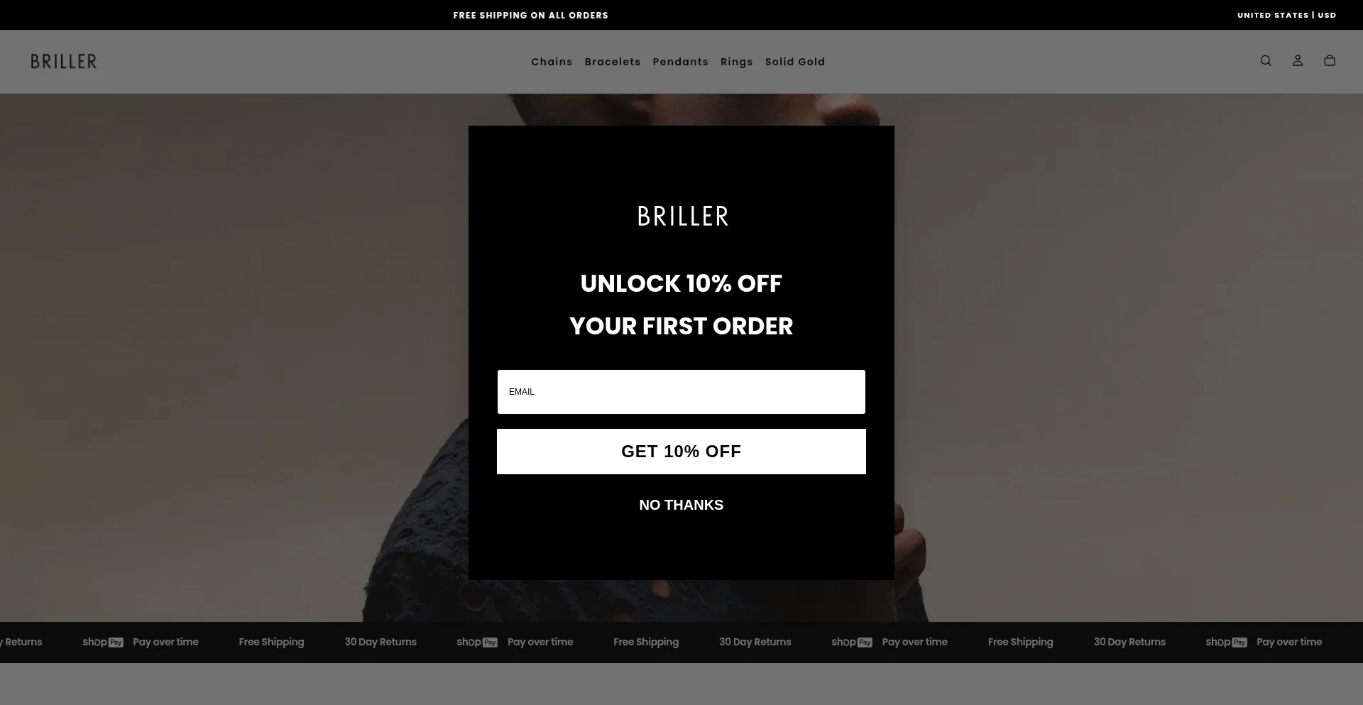 Briller.com Screenshot