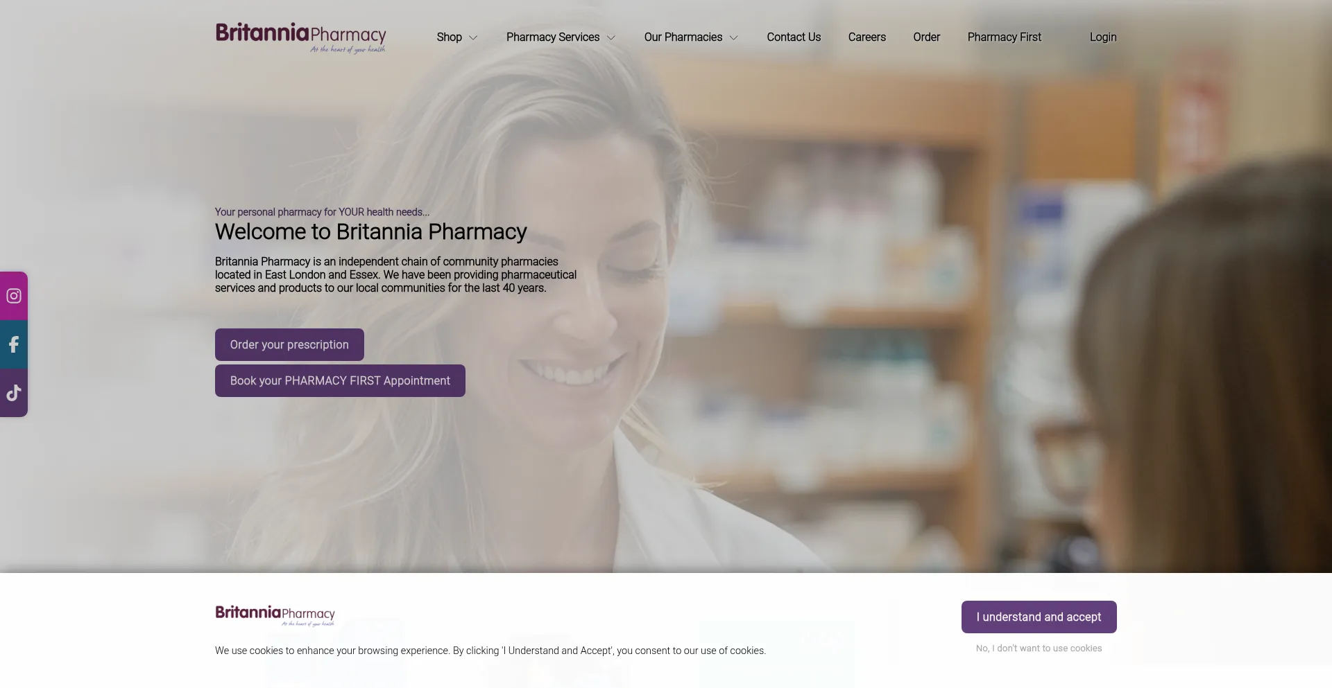 Britanniapharmacy.com Screenshot