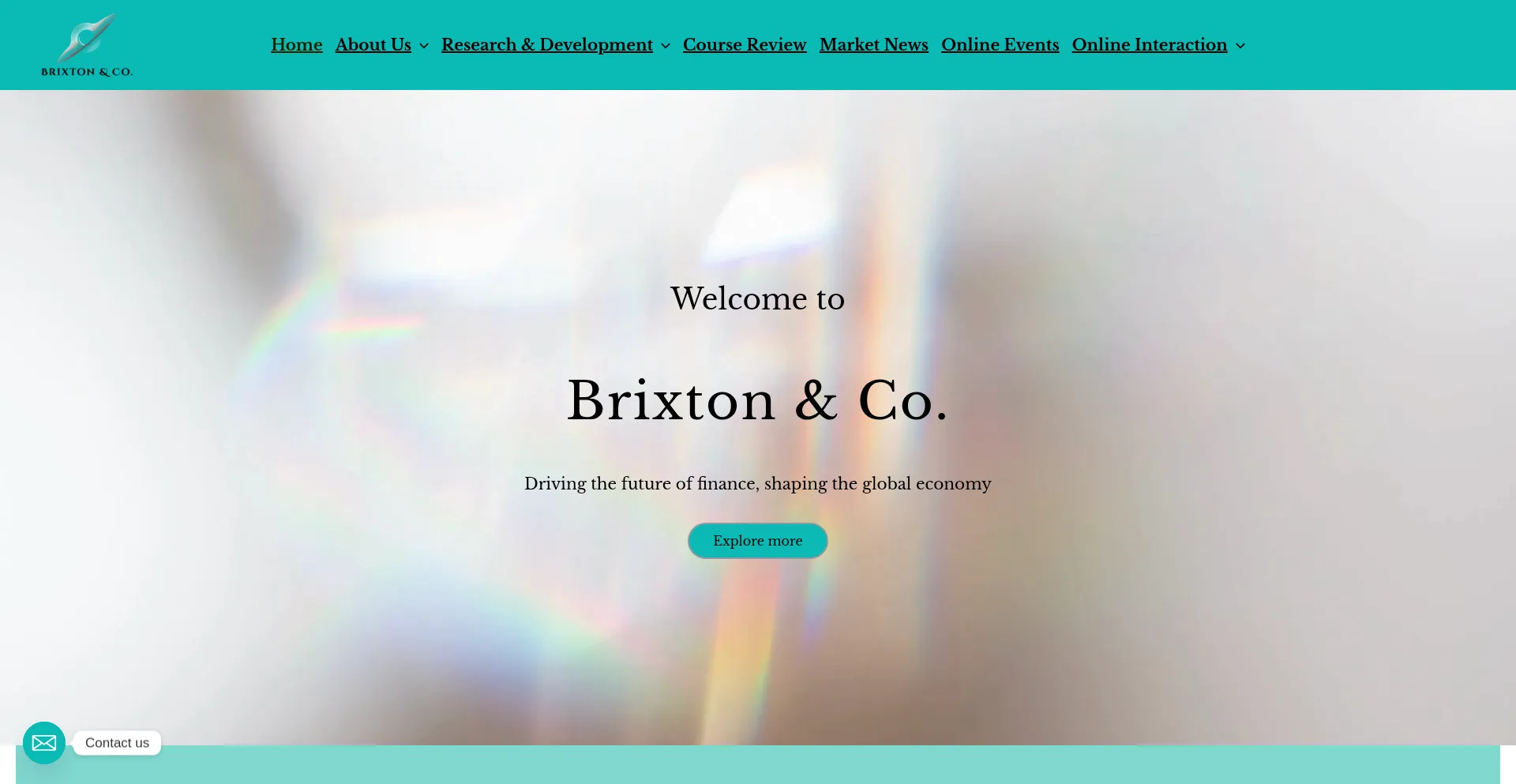 Website screenshot of Brixtonxco.com