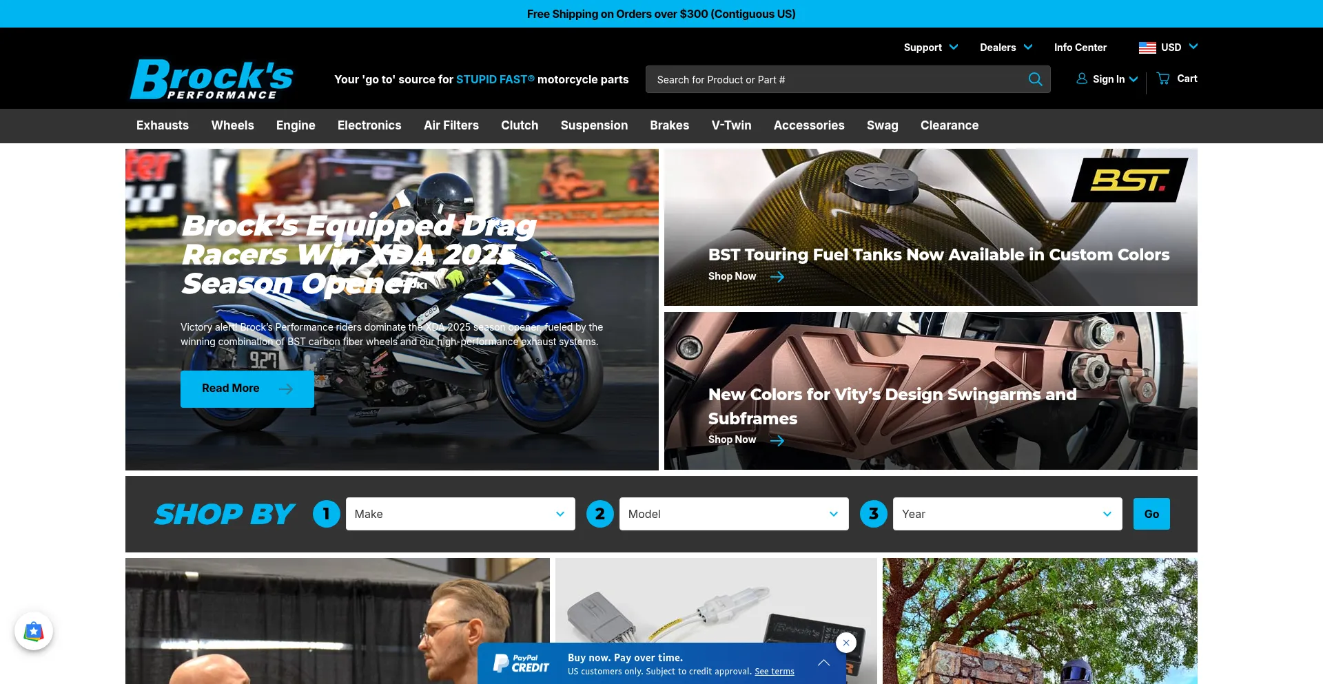 Website screenshot of Brocksperformance.com