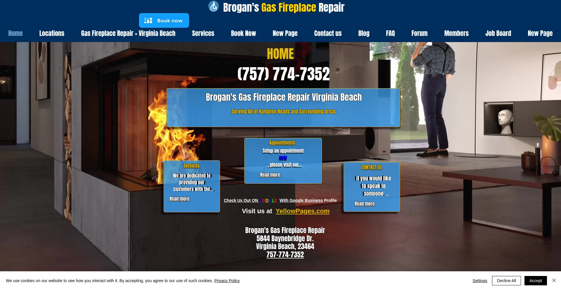 Brogangasfireplace.com Screenshot