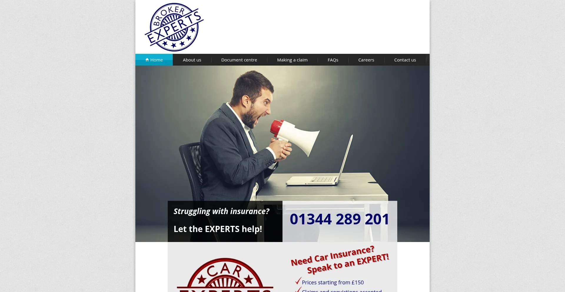 Brokerexperts.co.uk Screenshot