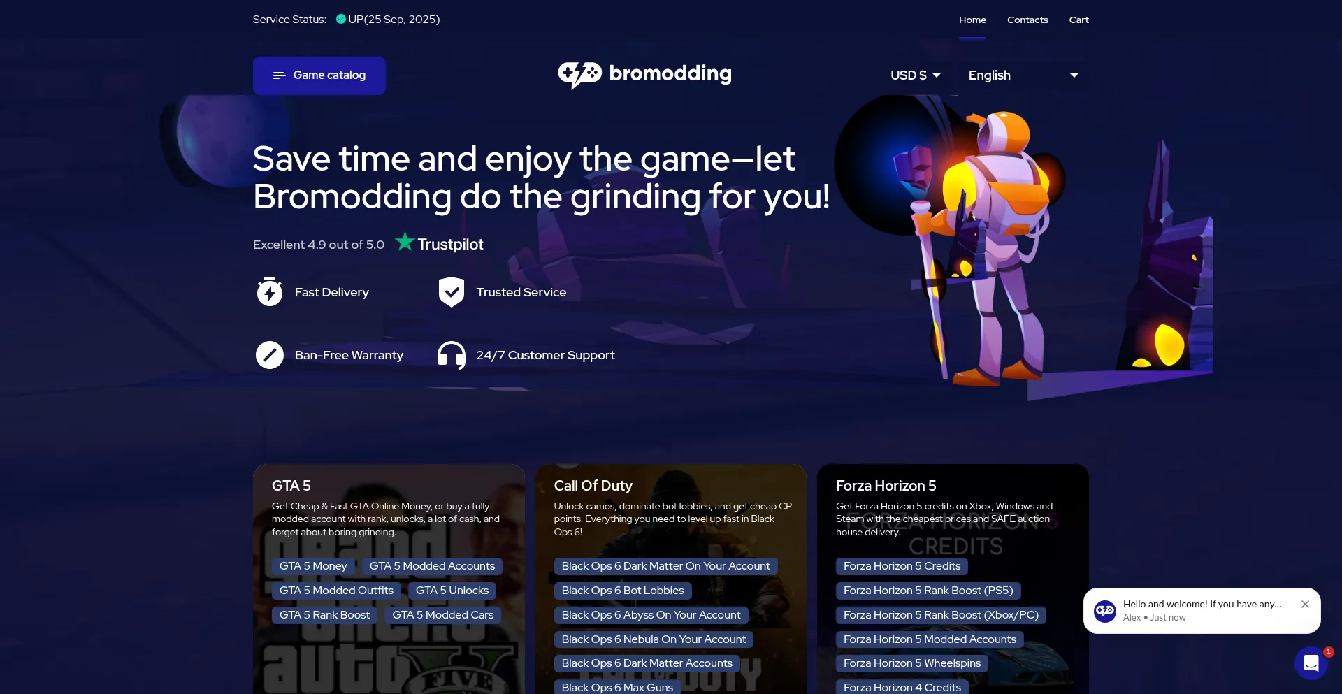 Bromodding.com Screenshot