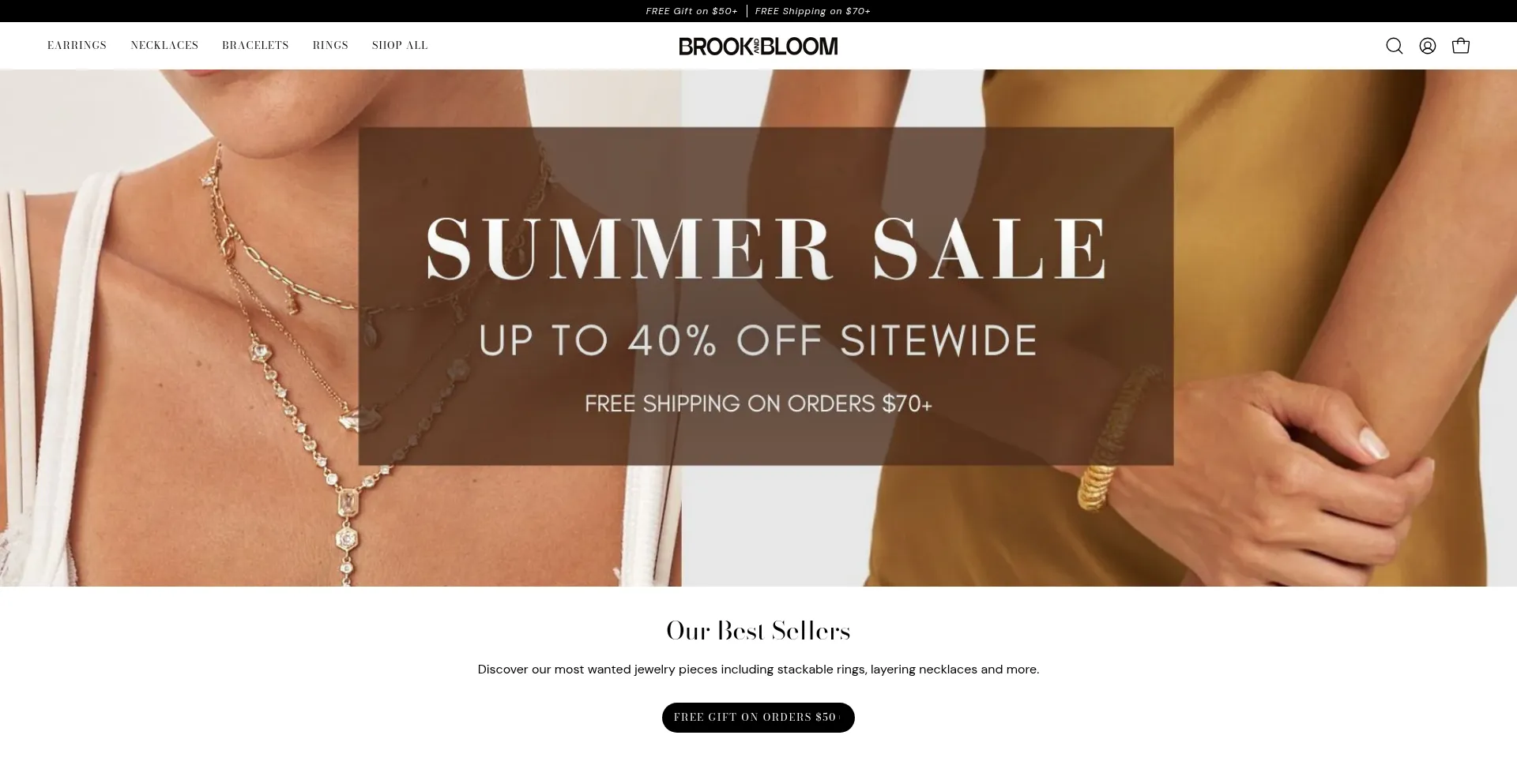Website screenshot of Brookbloom.com