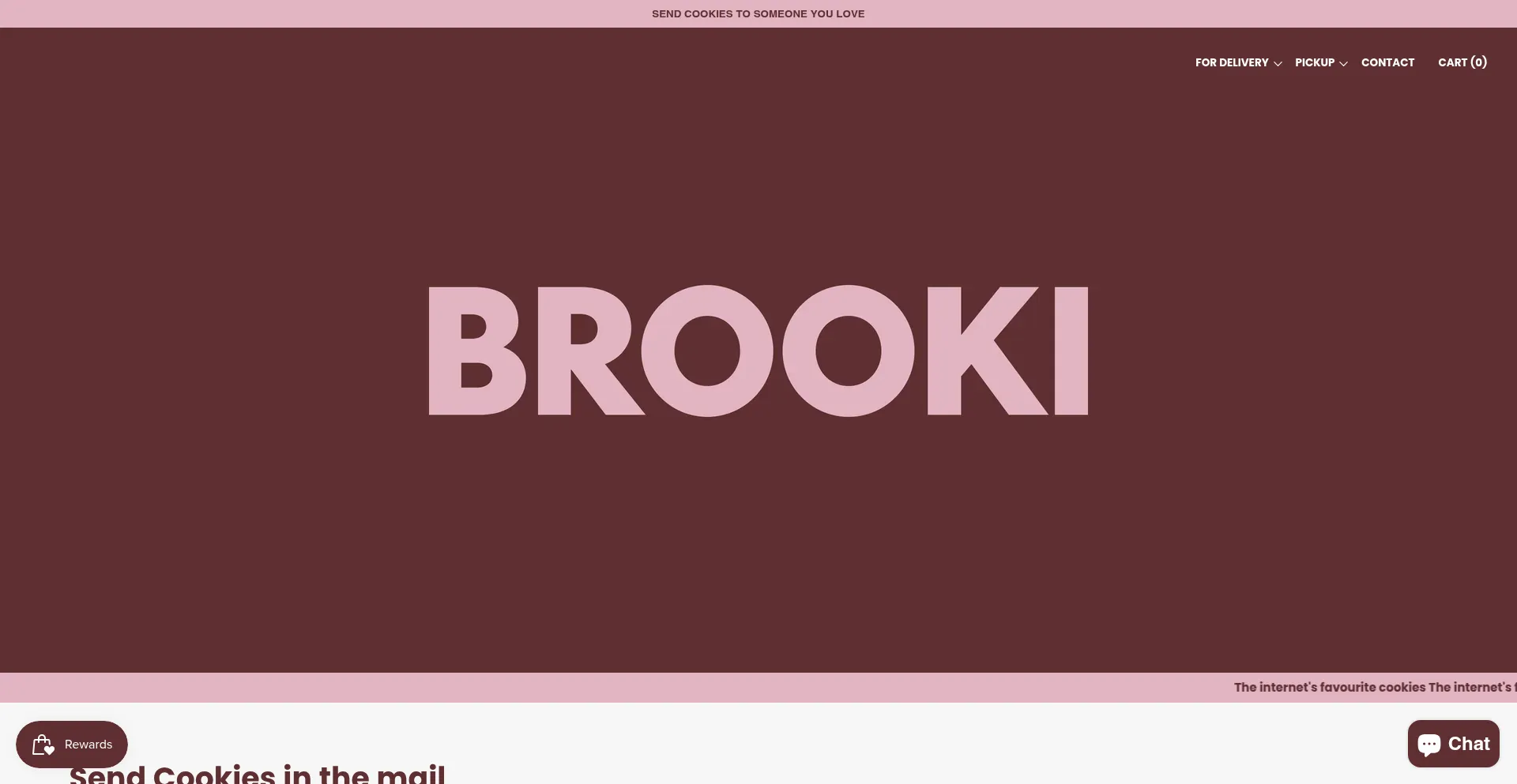 Website screenshot of Brookibakehouse.com