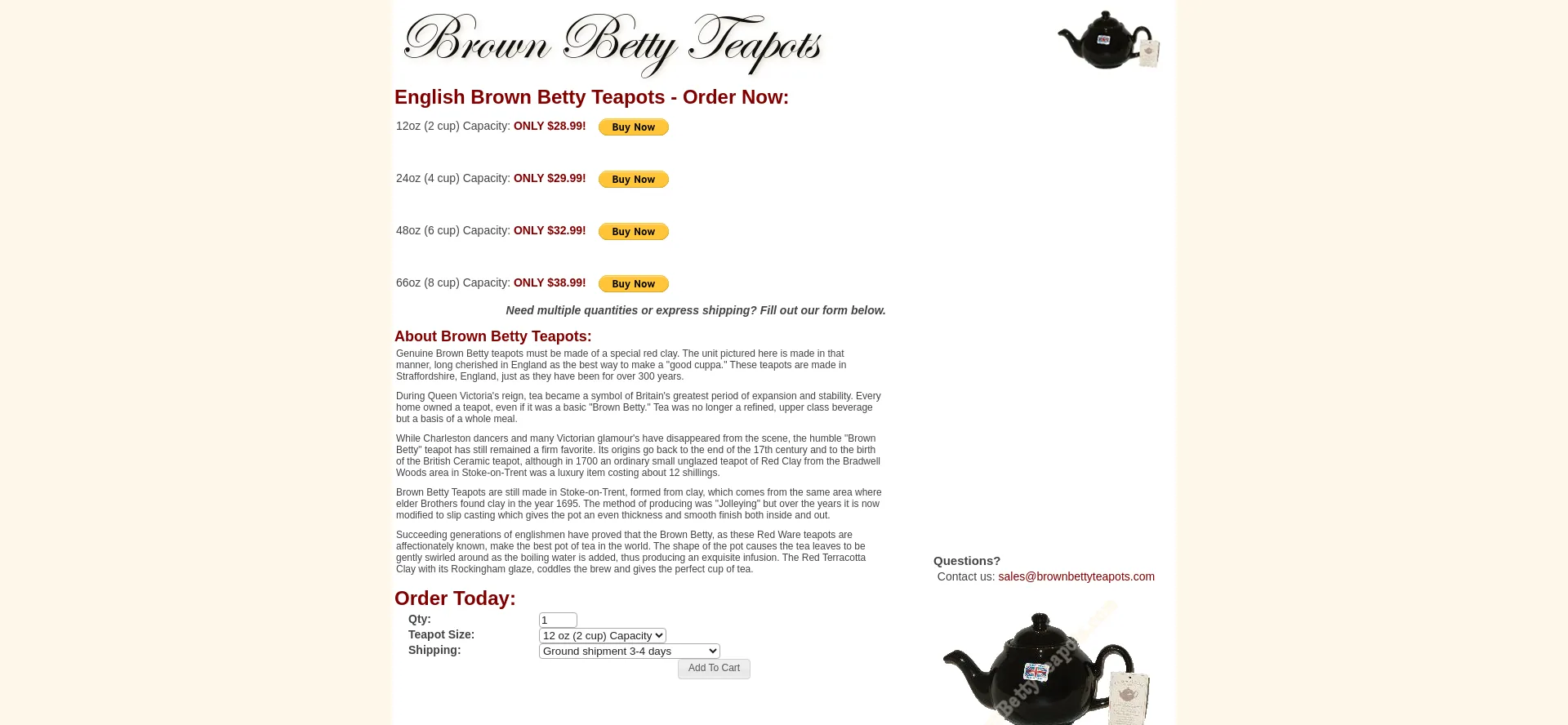 Brownbettyteapots.com