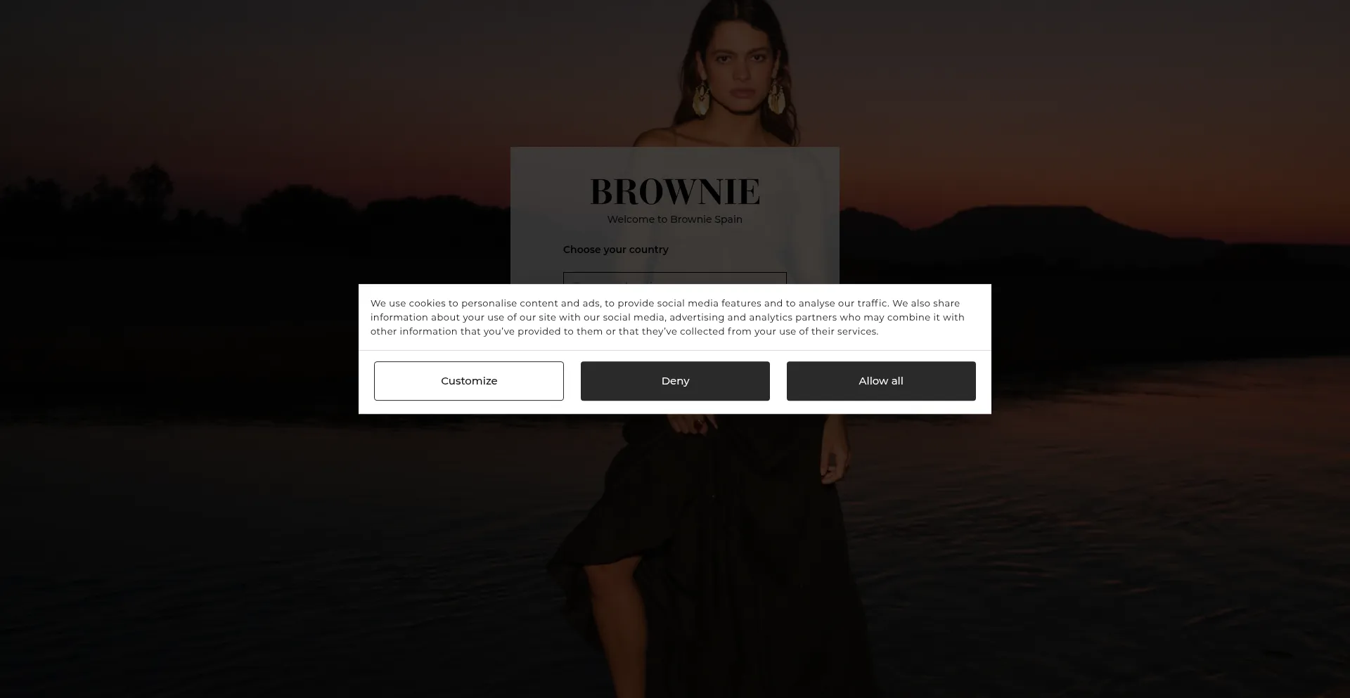 Website screenshot of Browniespain.com