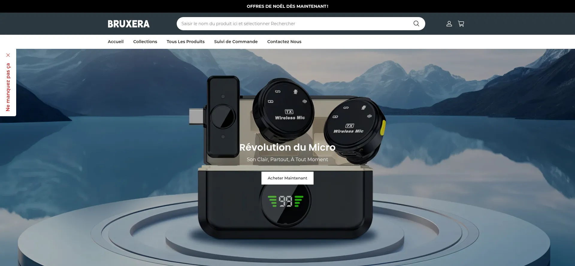Website screenshot of Bruxera.fr
