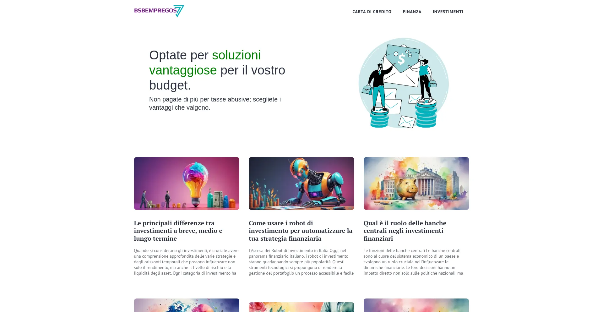 Website screenshot of Bsbempregos7.com.br