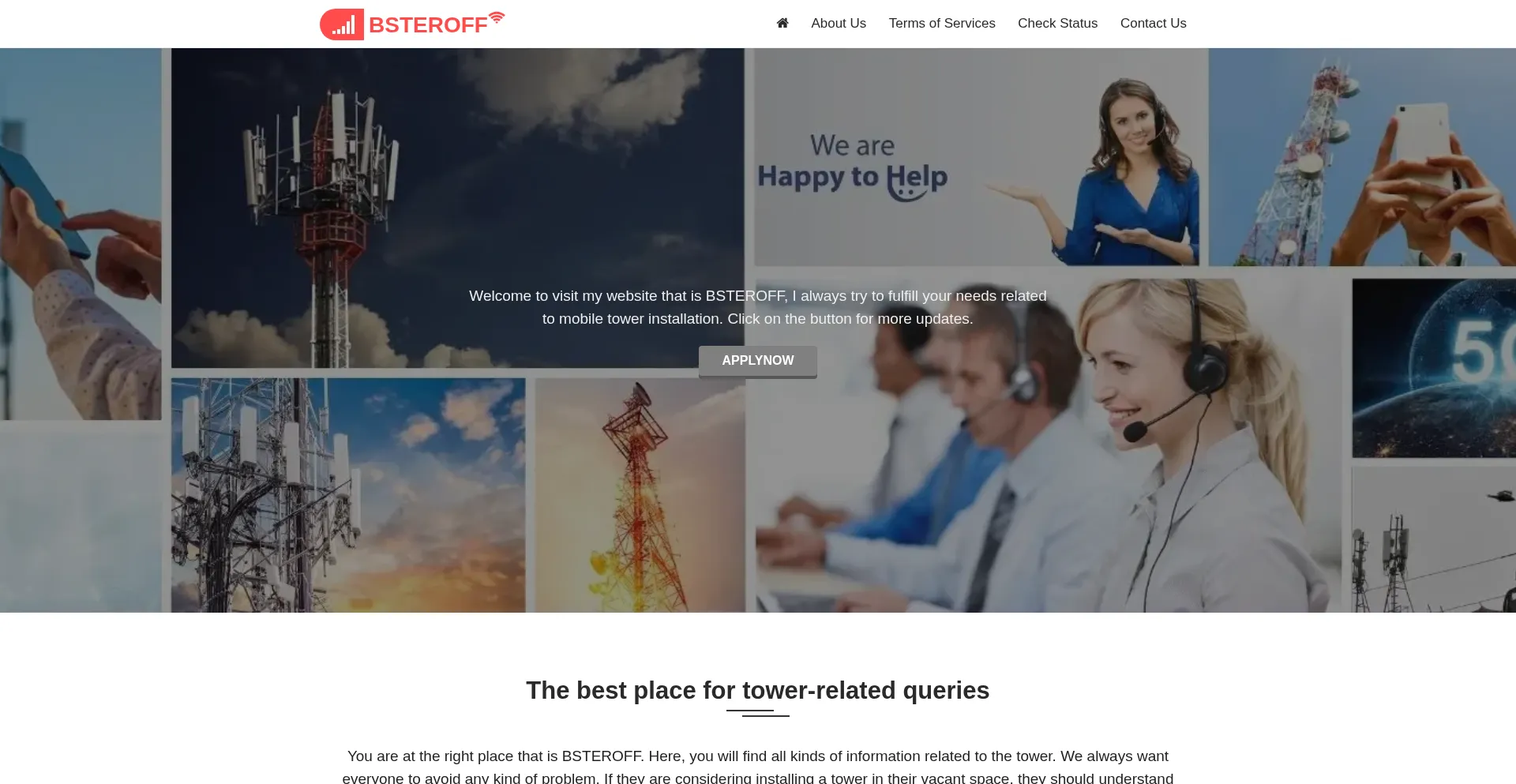 Website screenshot of Bsteroff.com