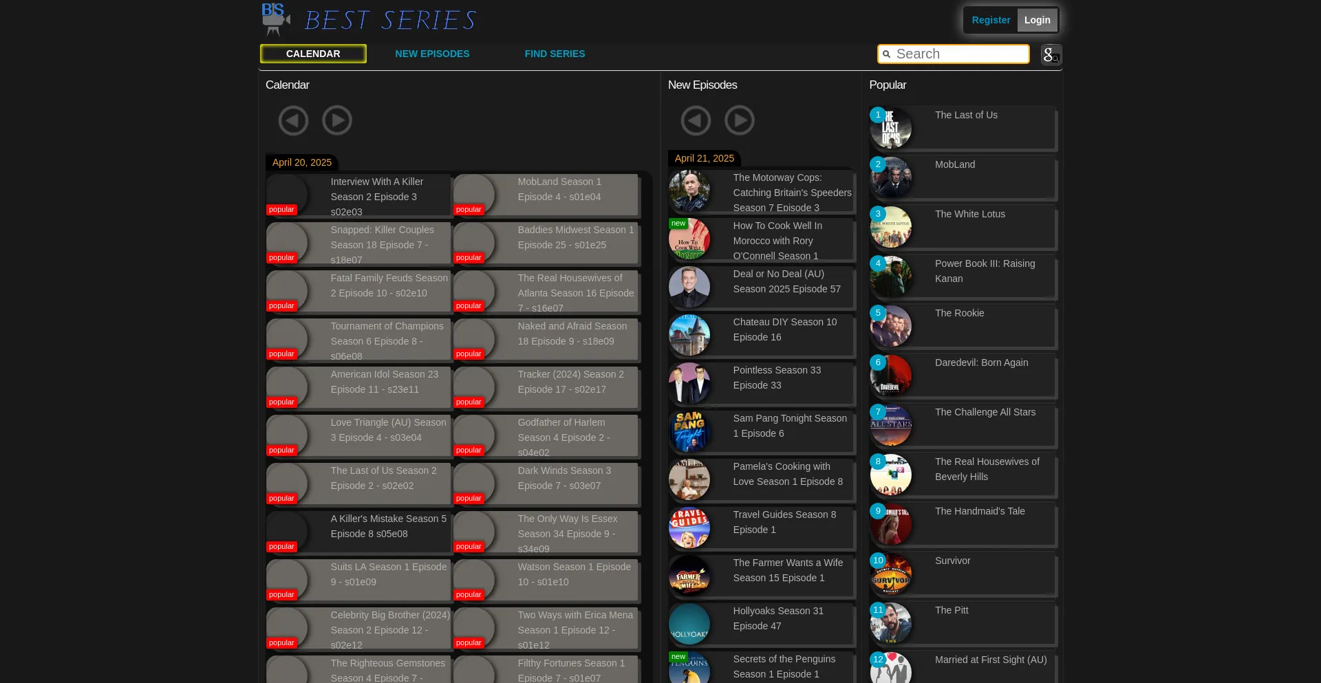 Website screenshot of Bstsrs.in
