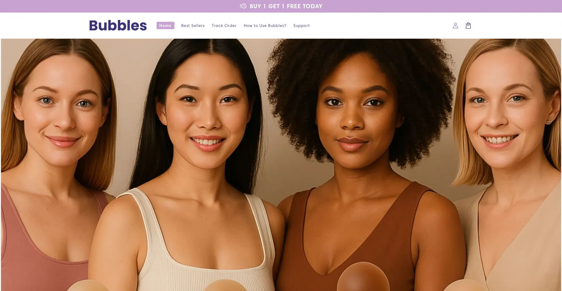 Website screenshot of Bubblesfreedom.com