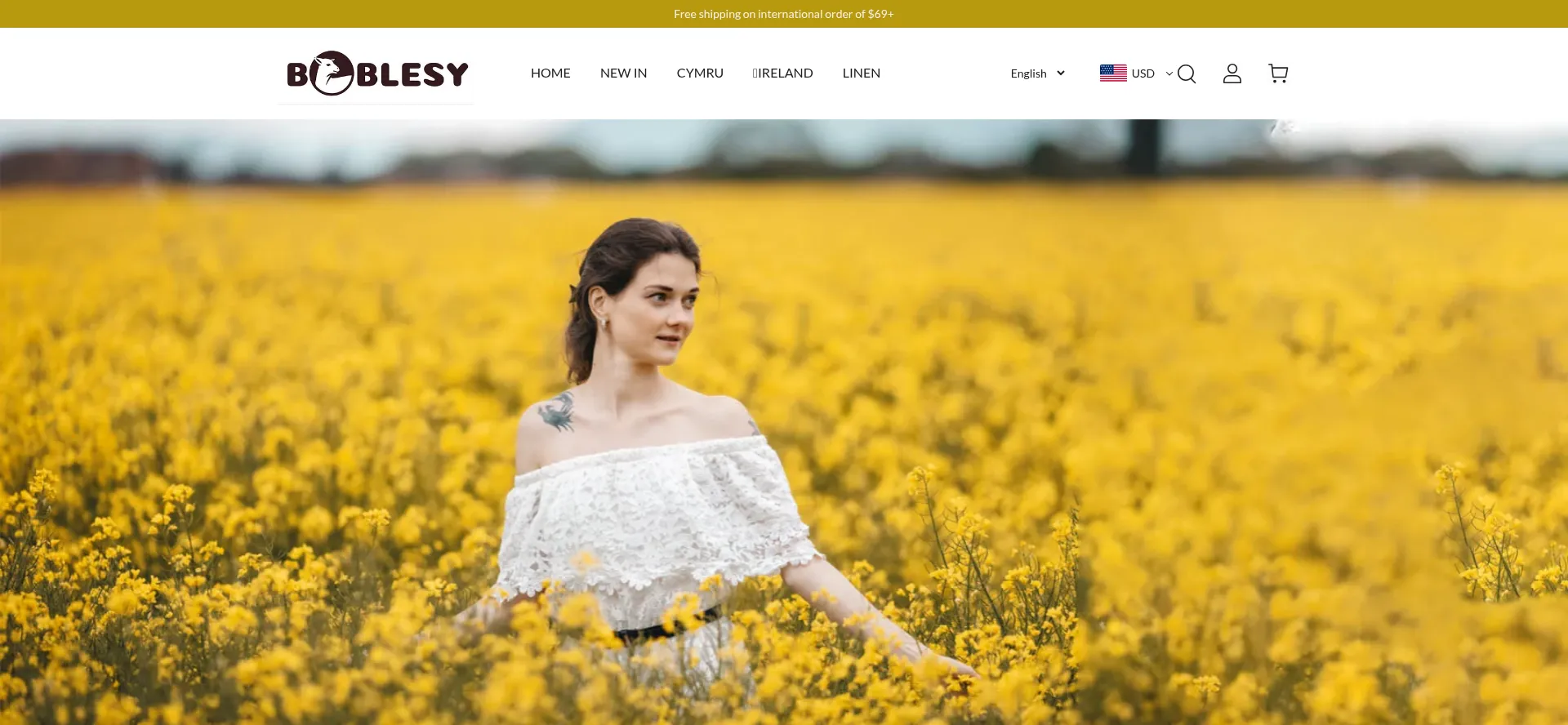 Website screenshot of Bublesy.com