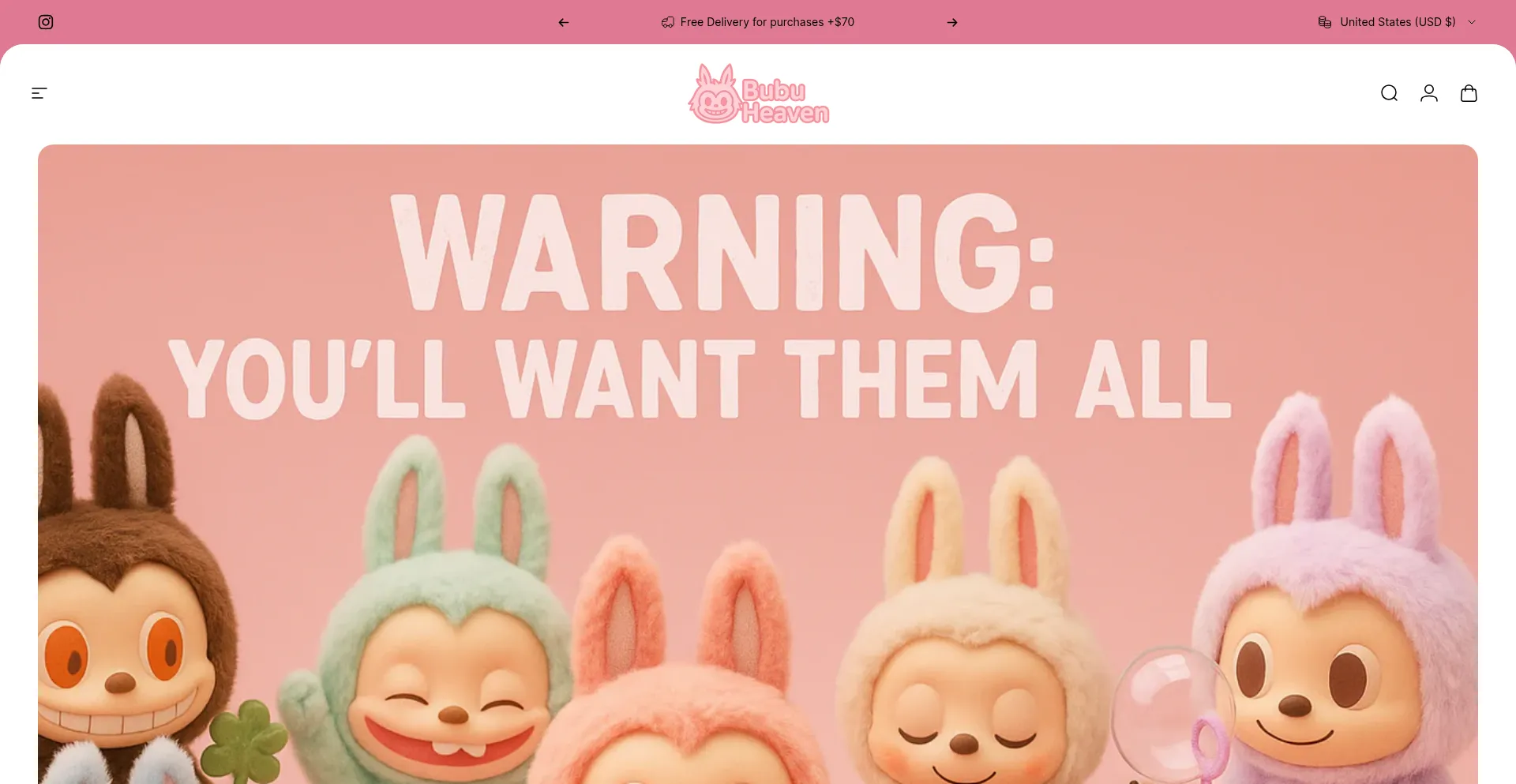 Website screenshot of Bubuheaven.com