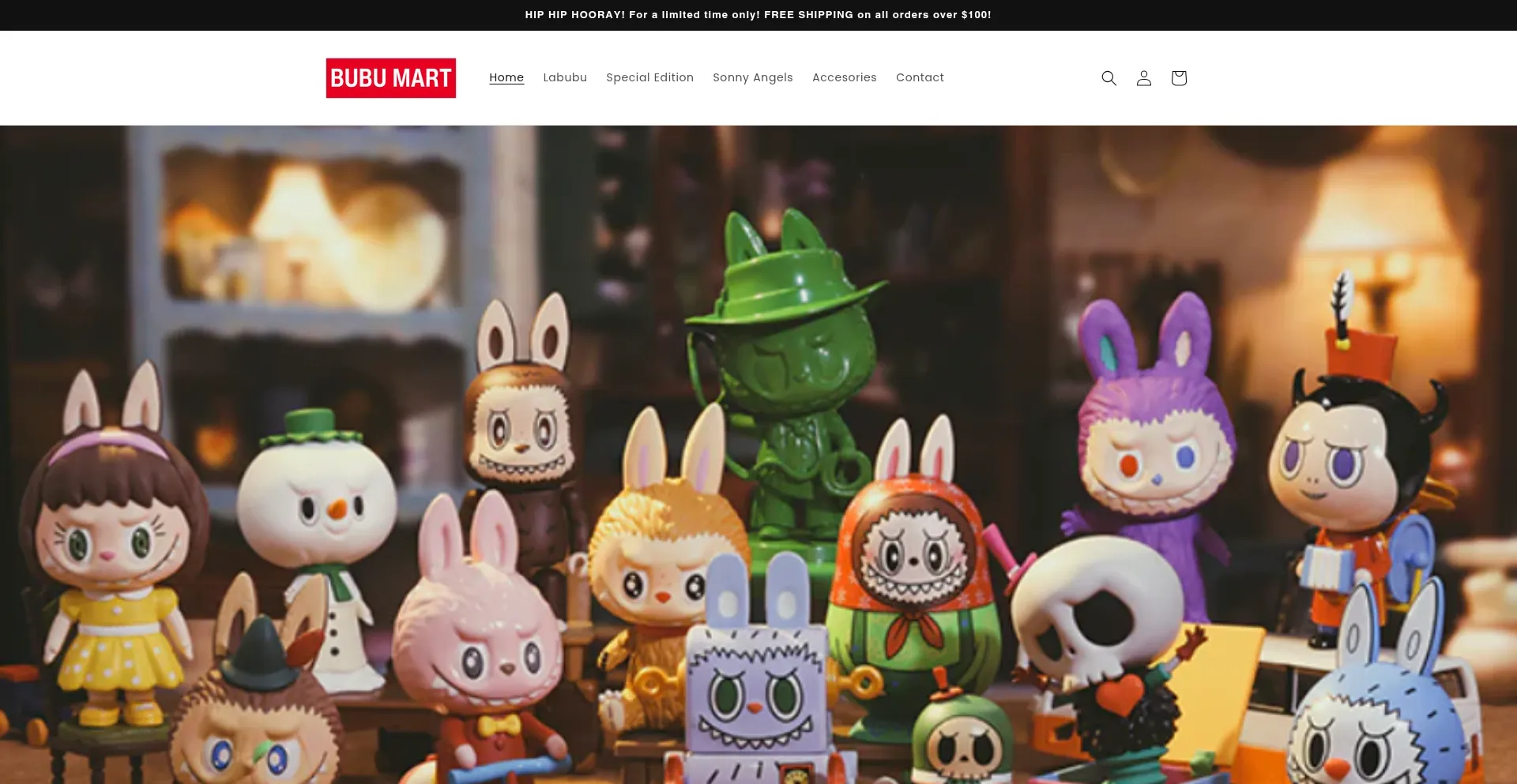 Website screenshot of Bubumart.store
