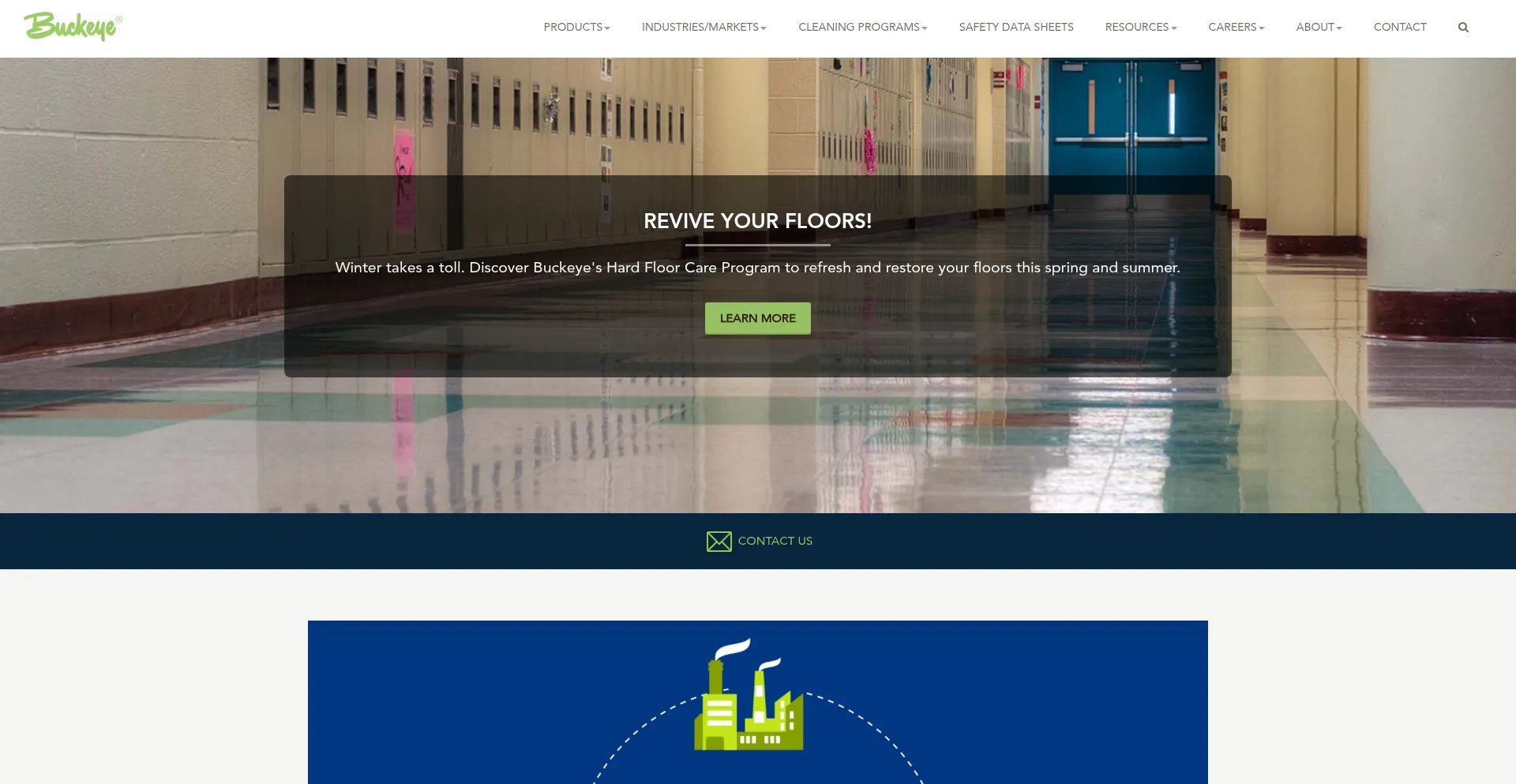 Website screenshot of Buckeyeinternational.com
