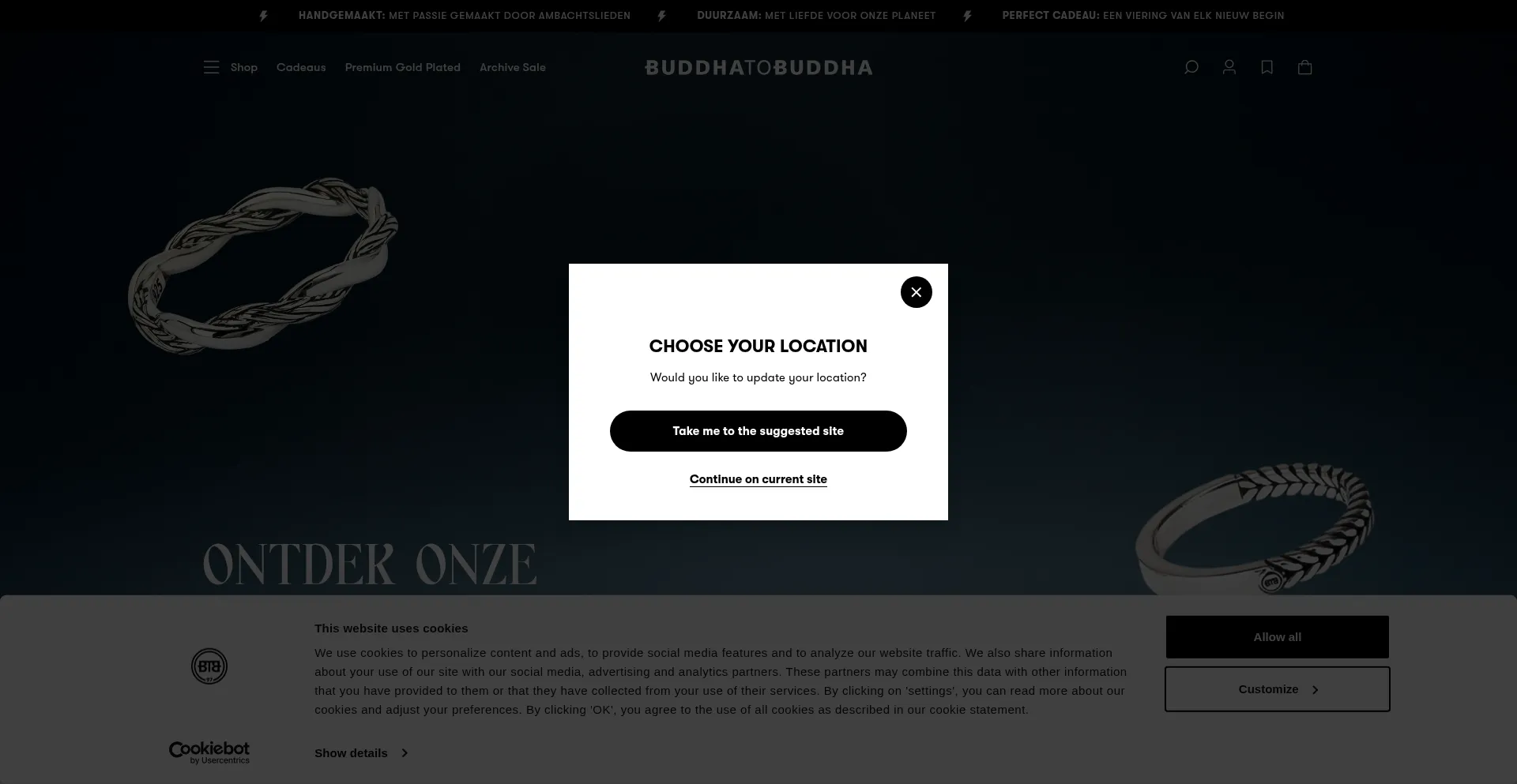 Website screenshot of Buddhatobuddha.com