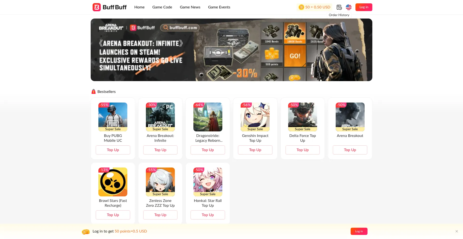 Buffbuff.com Screenshot
