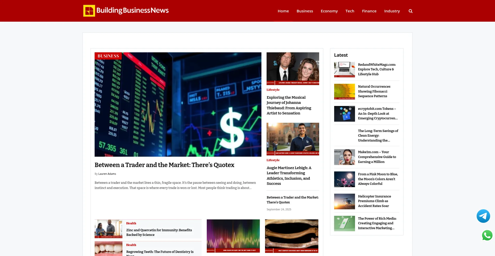 Buildingbusinessnews.com Screenshot
