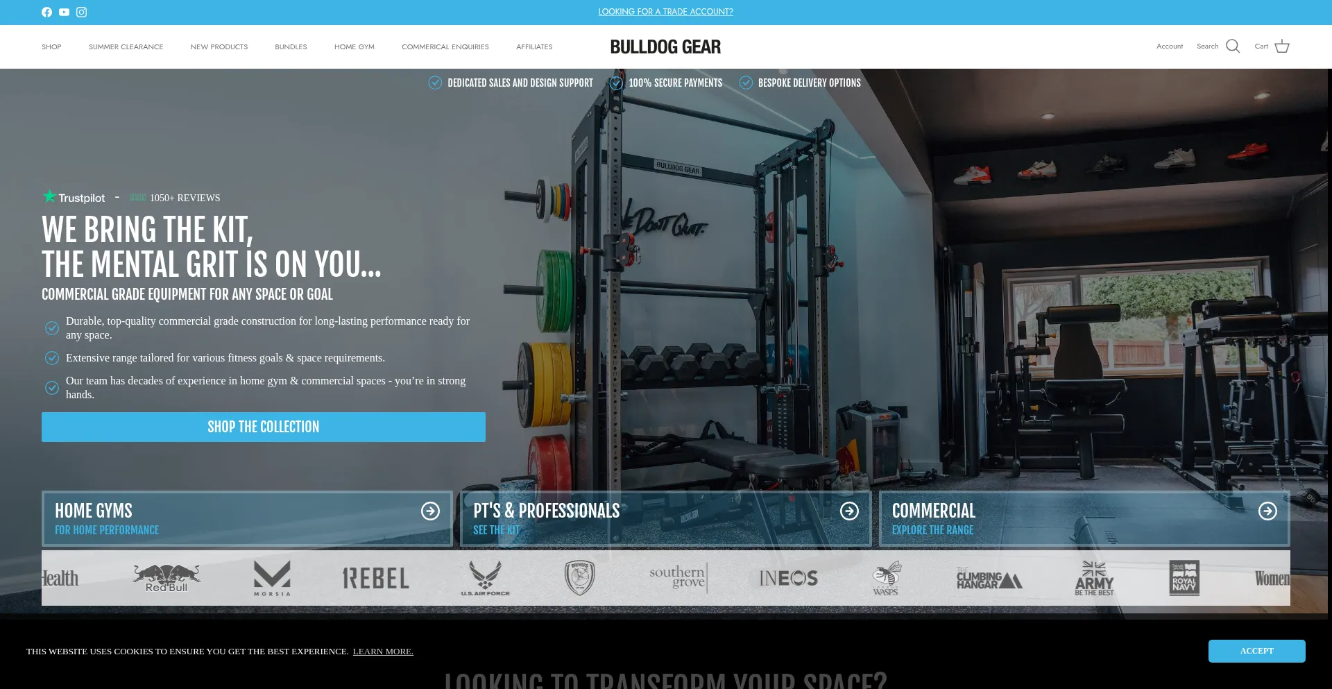 Bulldoggear.com Screenshot