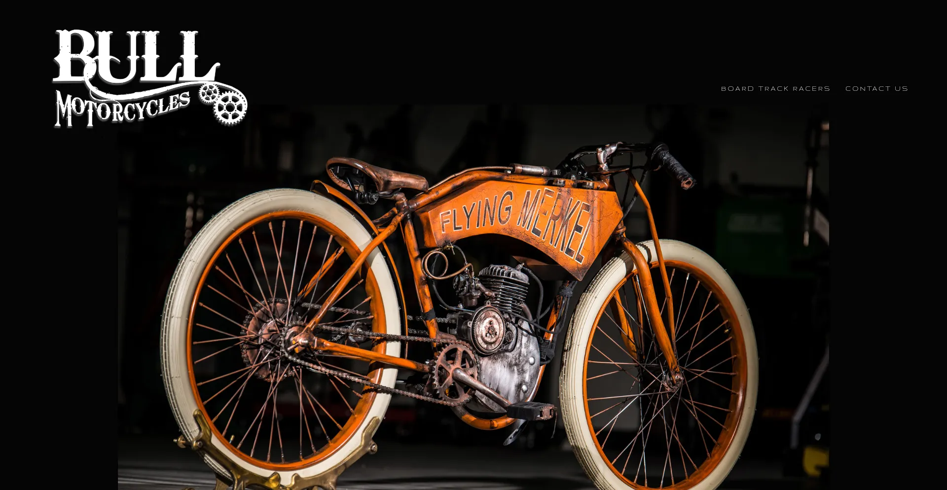 Website screenshot of Bullmotorcycles.com