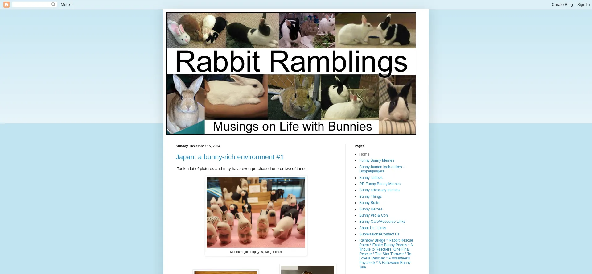Website screenshot of Bunyaboy.blogspot.com
