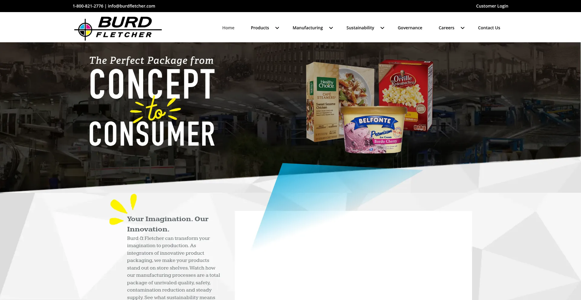Website screenshot of Burdfletchercompany.org