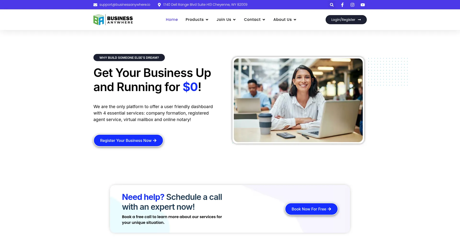 Businessanywhere.io Screenshot