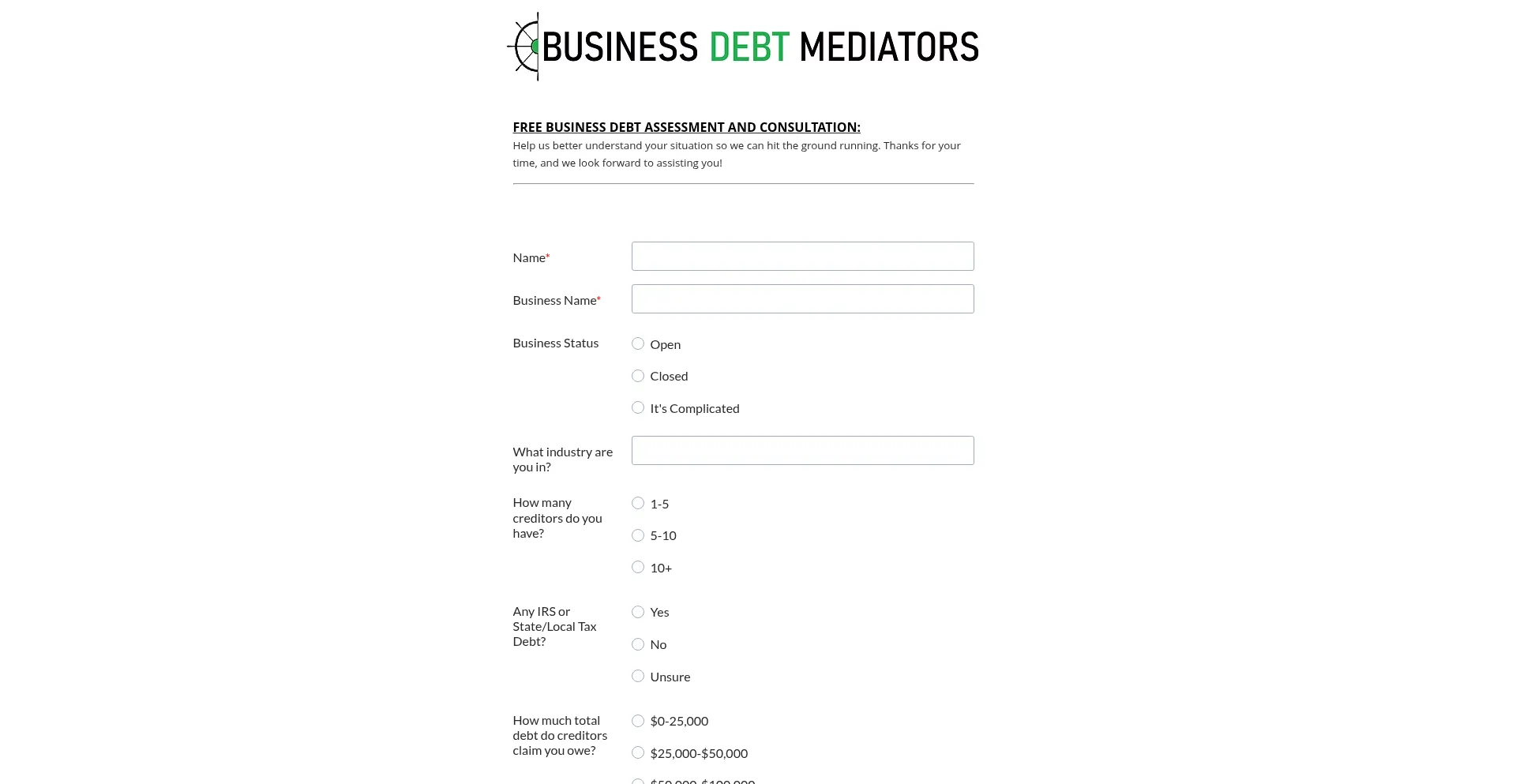 Businessdebtmediators.net