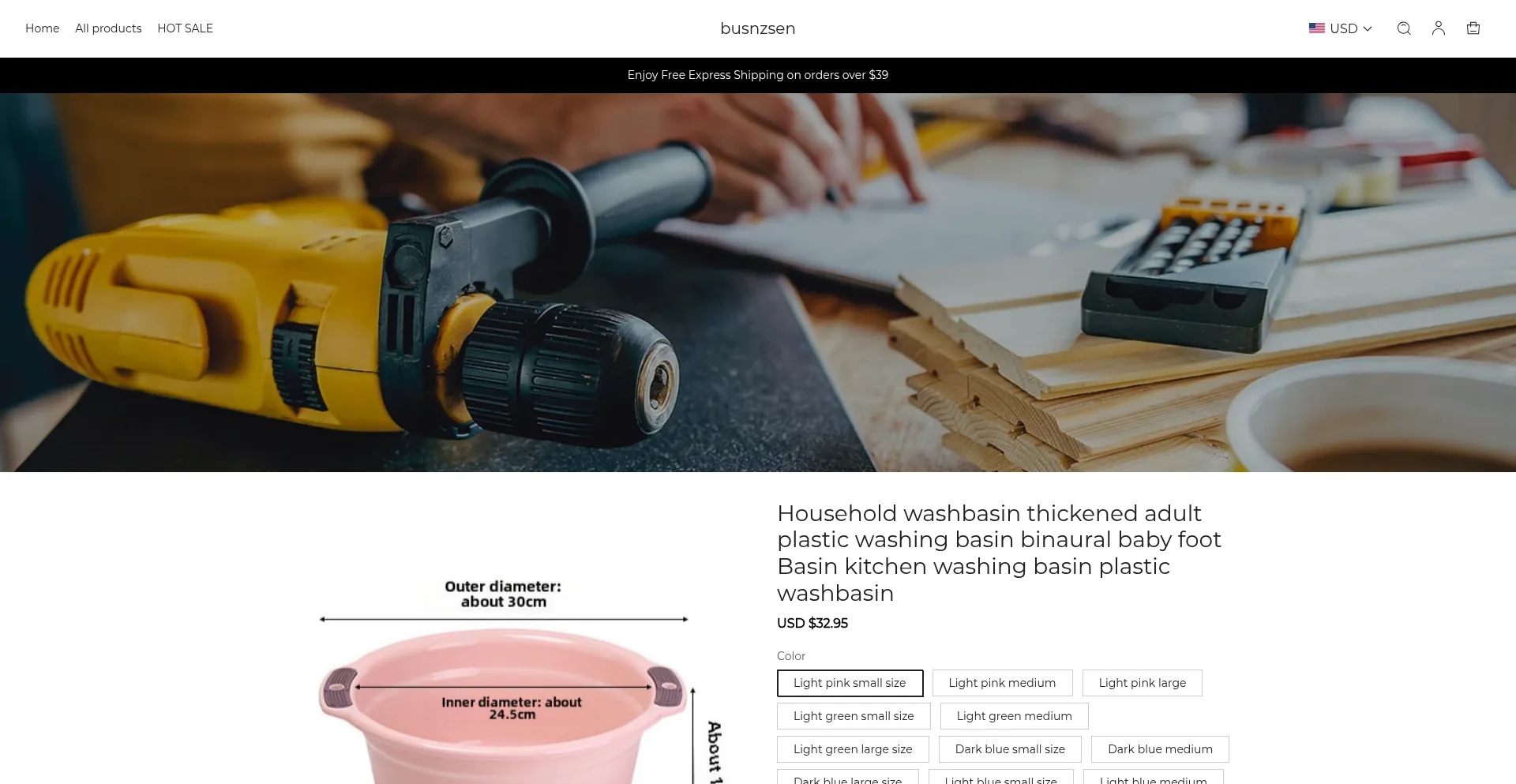 Website screenshot of Busnzsen.com