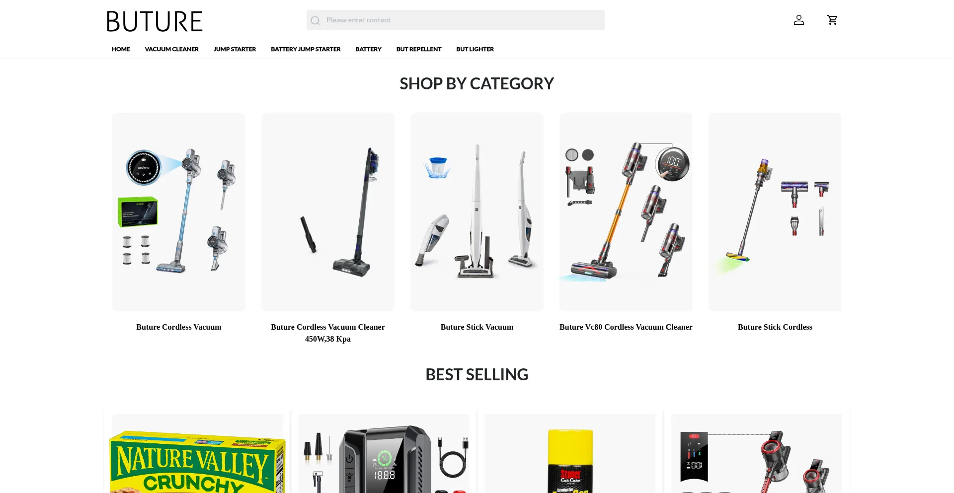 Website screenshot of Buturedeals.shop