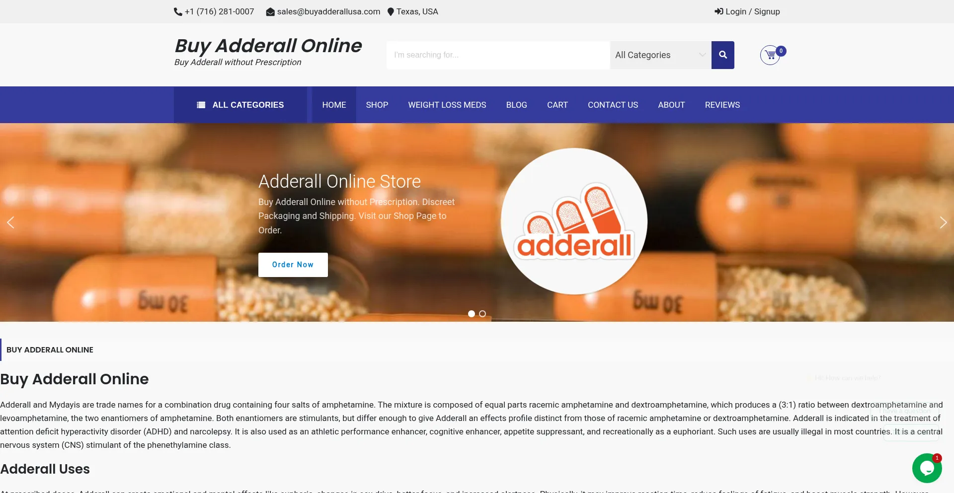 Buyadderallusa.com Screenshot