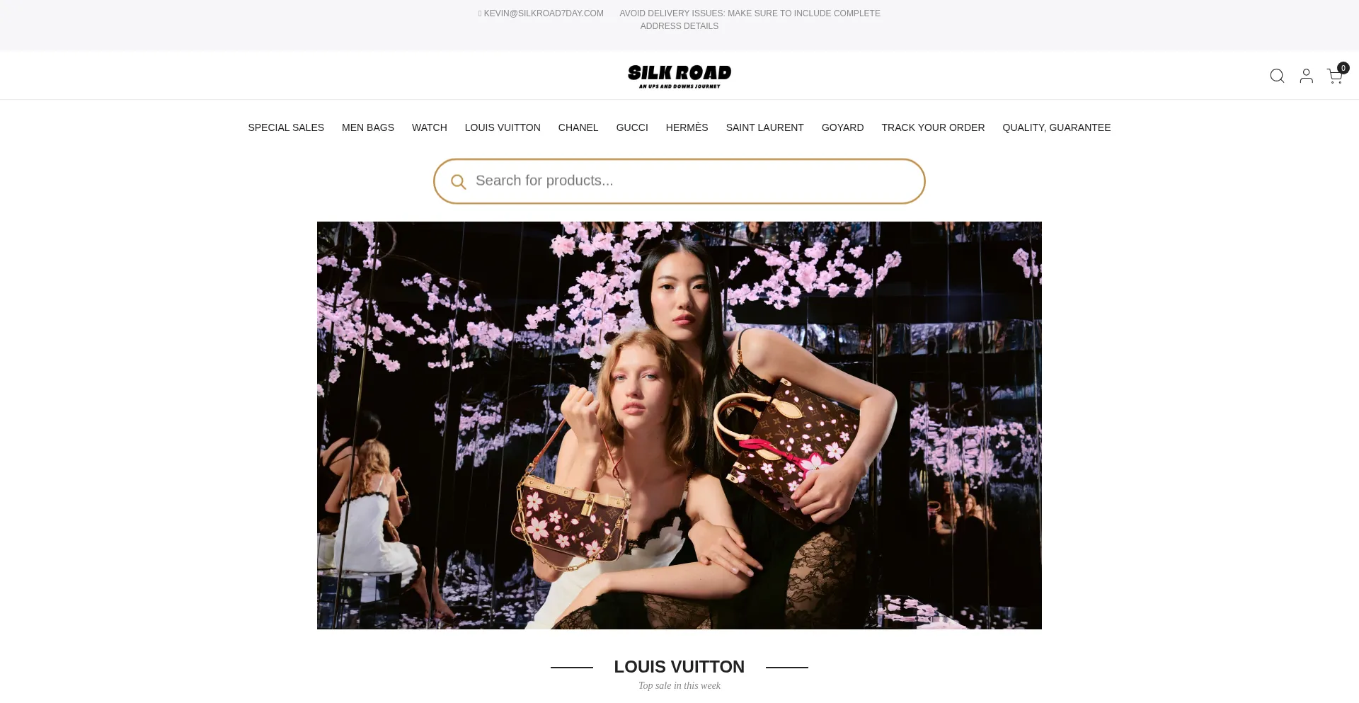 Website screenshot of Buycheapbag.com