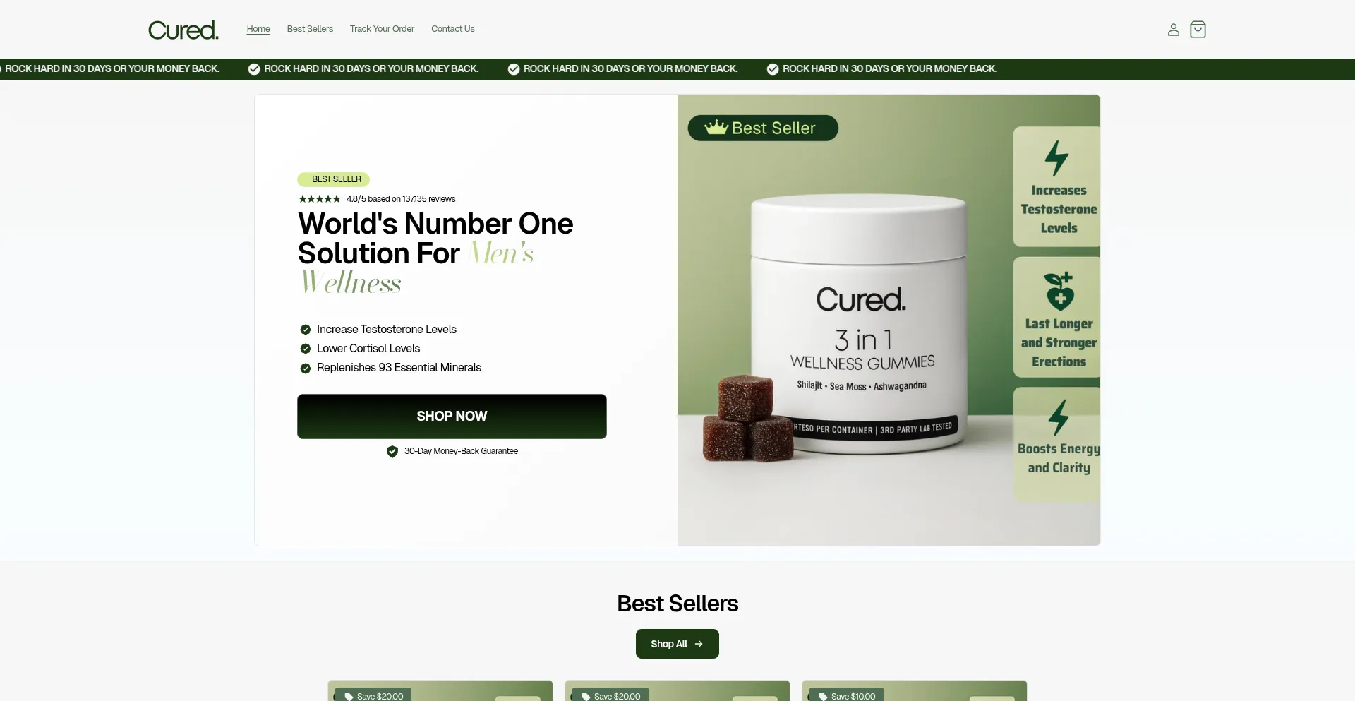 Buycured.com Screenshot