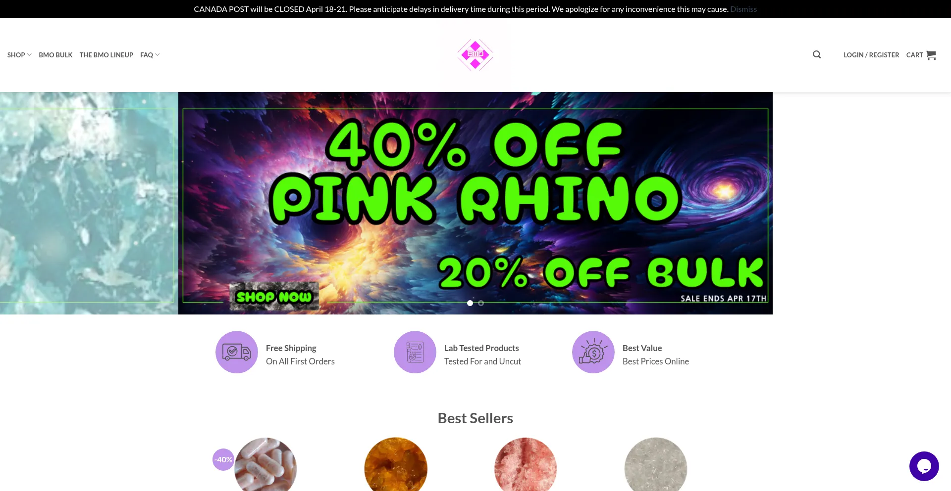 Website screenshot of Buymdmaonline.net