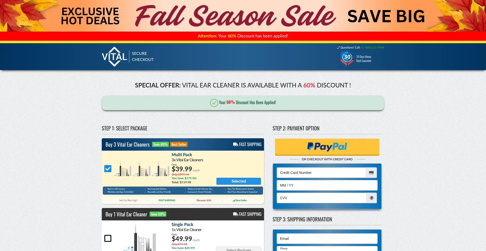 Is Buyvitalearcleaner.com Safe?