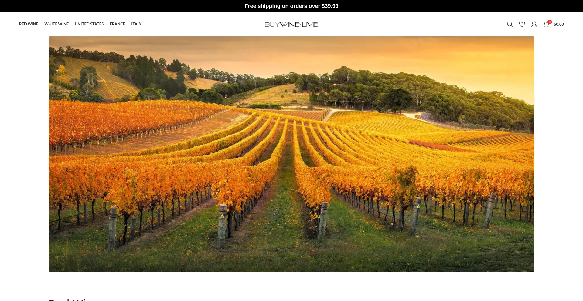 Website screenshot of Buywineslive.shop