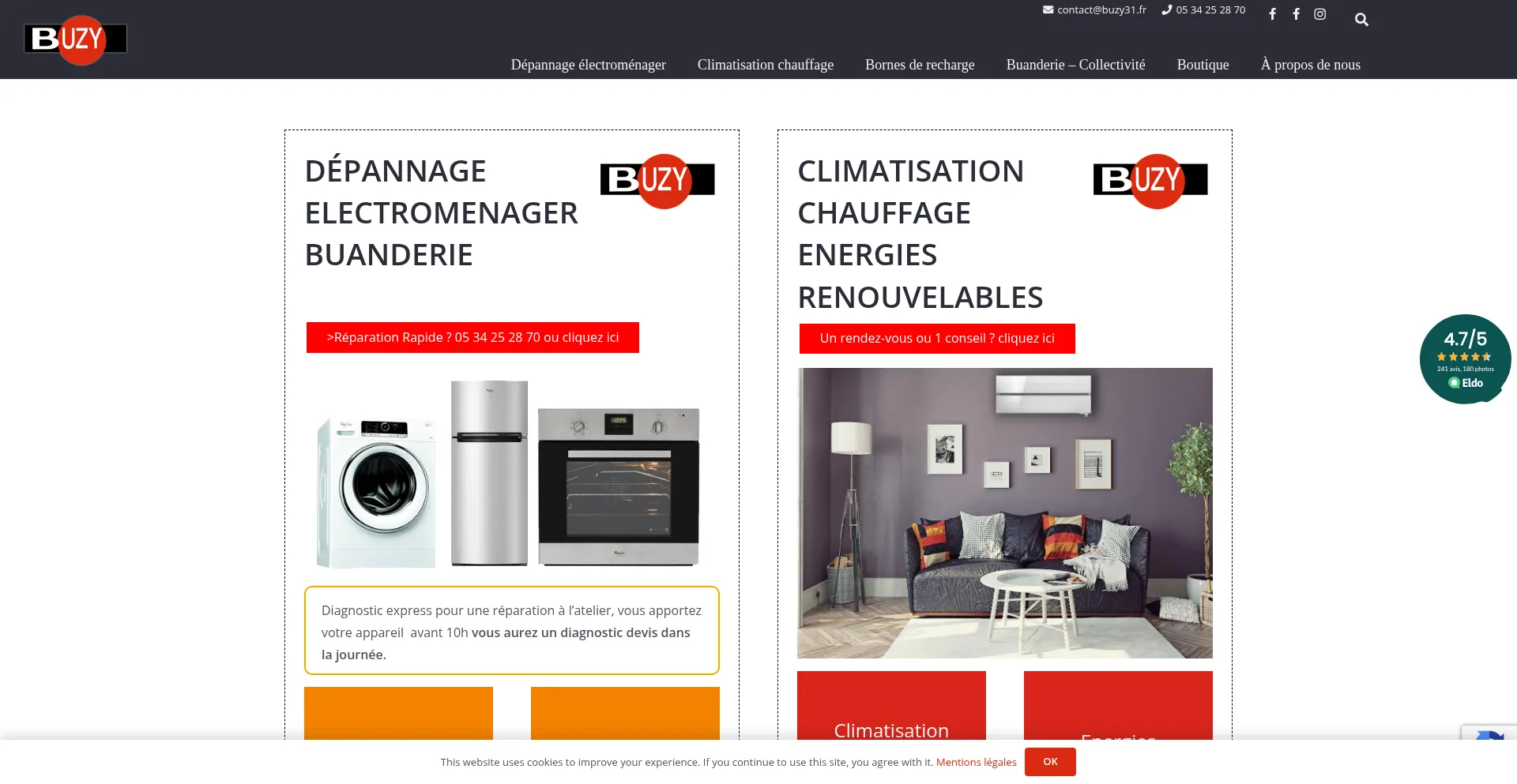 Buzy31.fr Screenshot