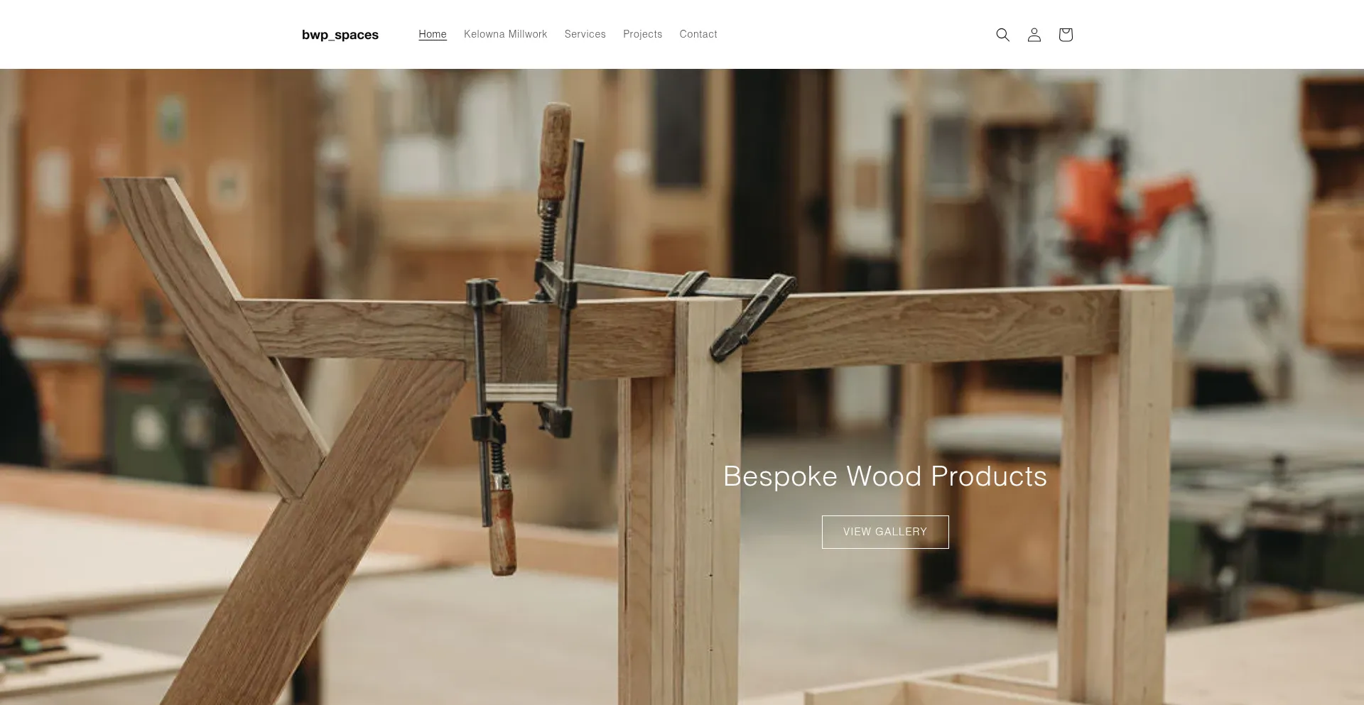 Website screenshot of Bwpspaces.com
