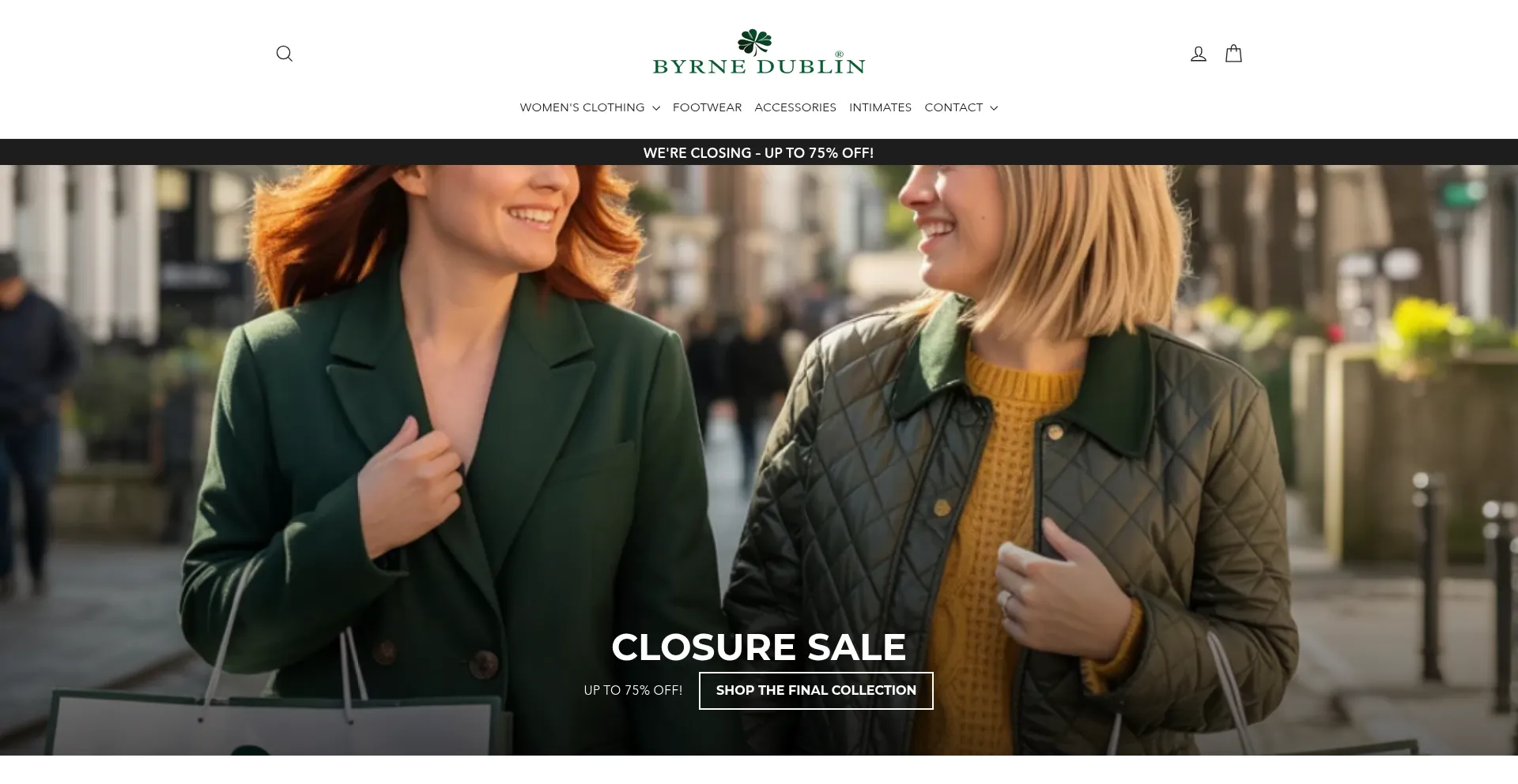 Website screenshot of Byrnedublin.com