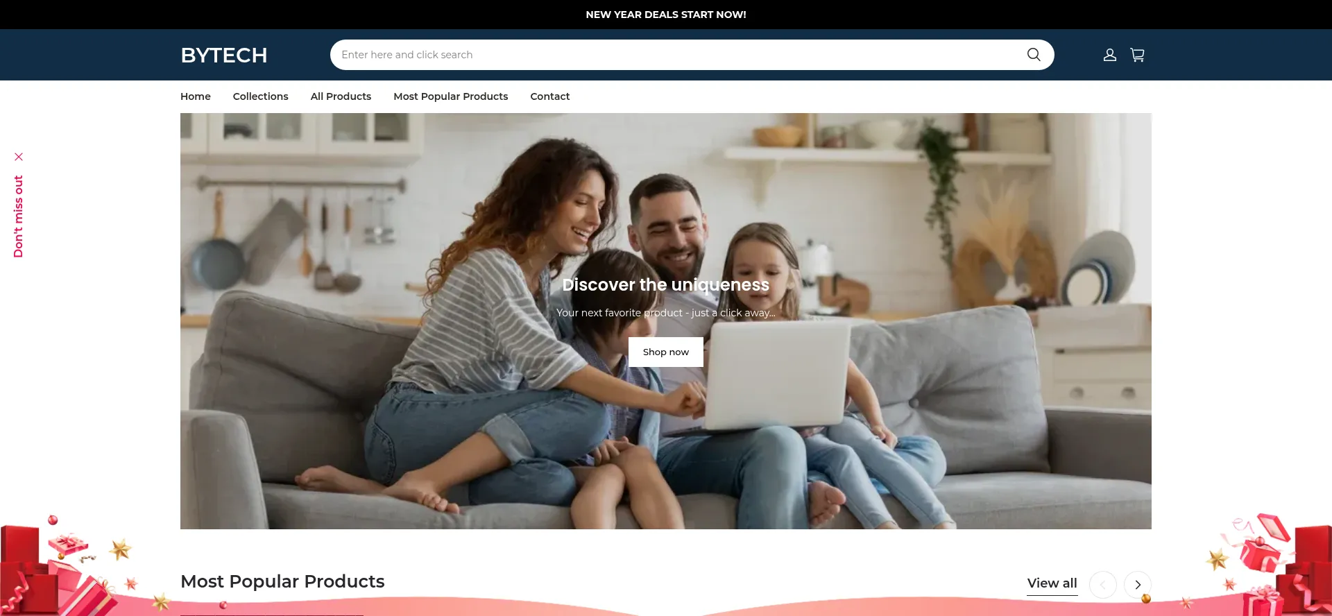 Website screenshot of Bytech-us.com