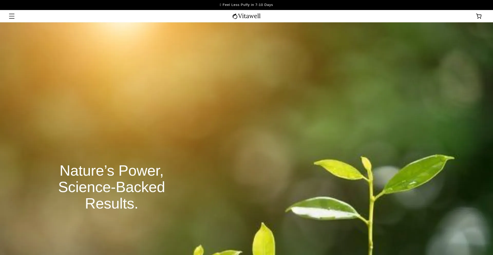 Website screenshot of Byvitawell.com