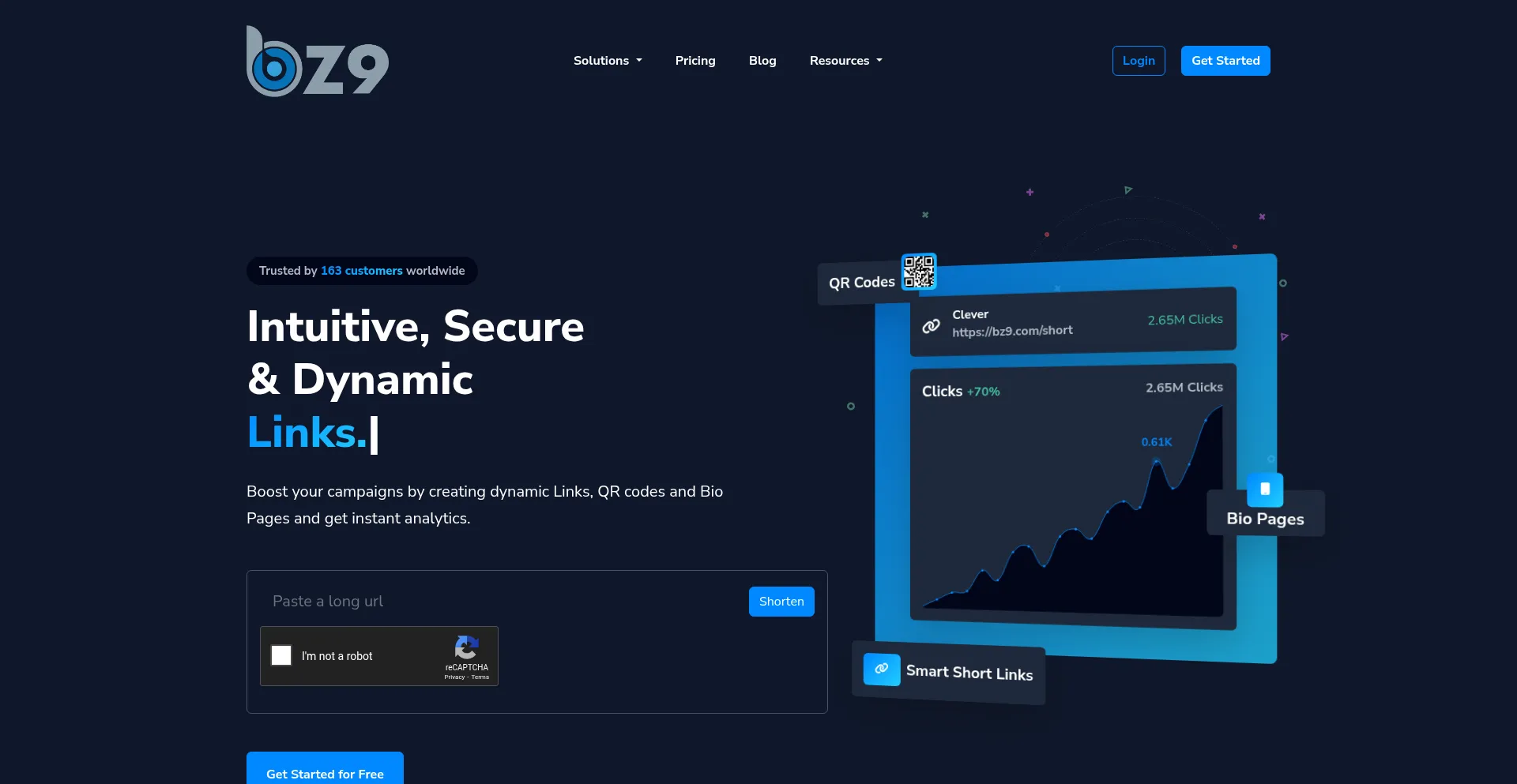 Website screenshot of Bz9.com