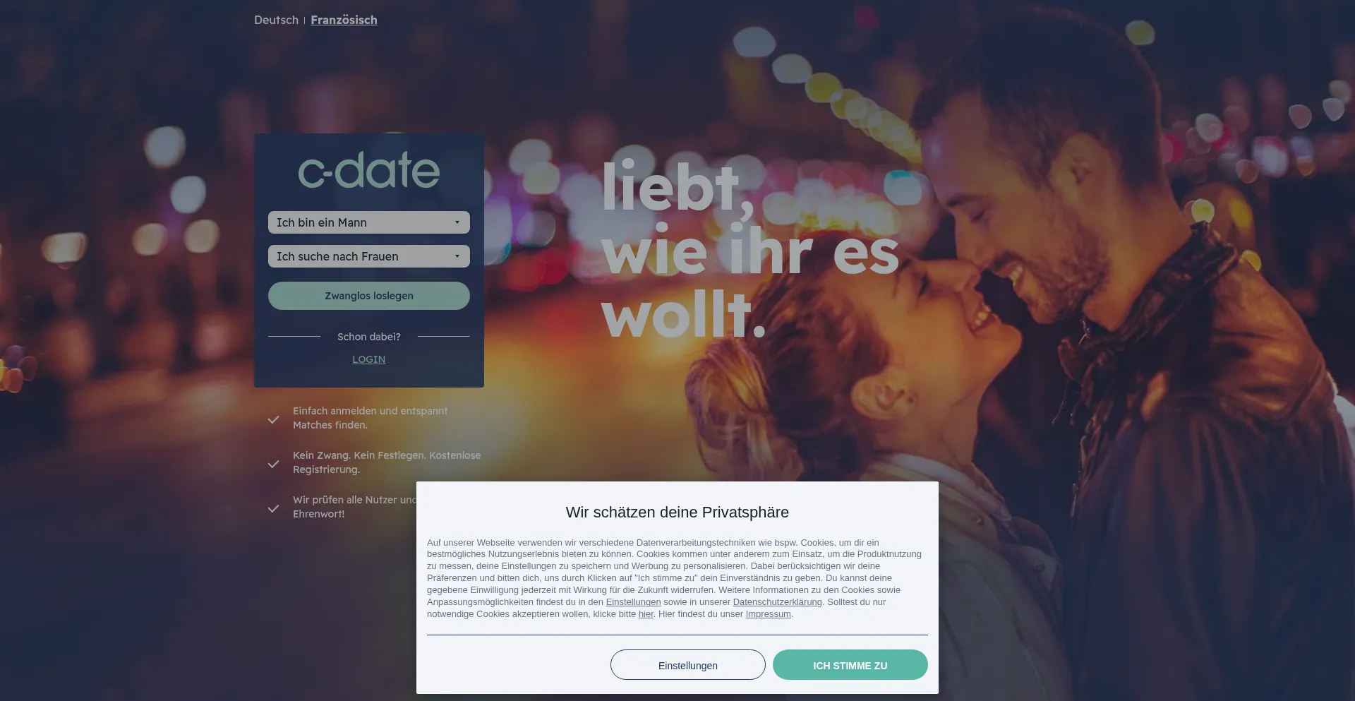 C-date.ch Screenshot