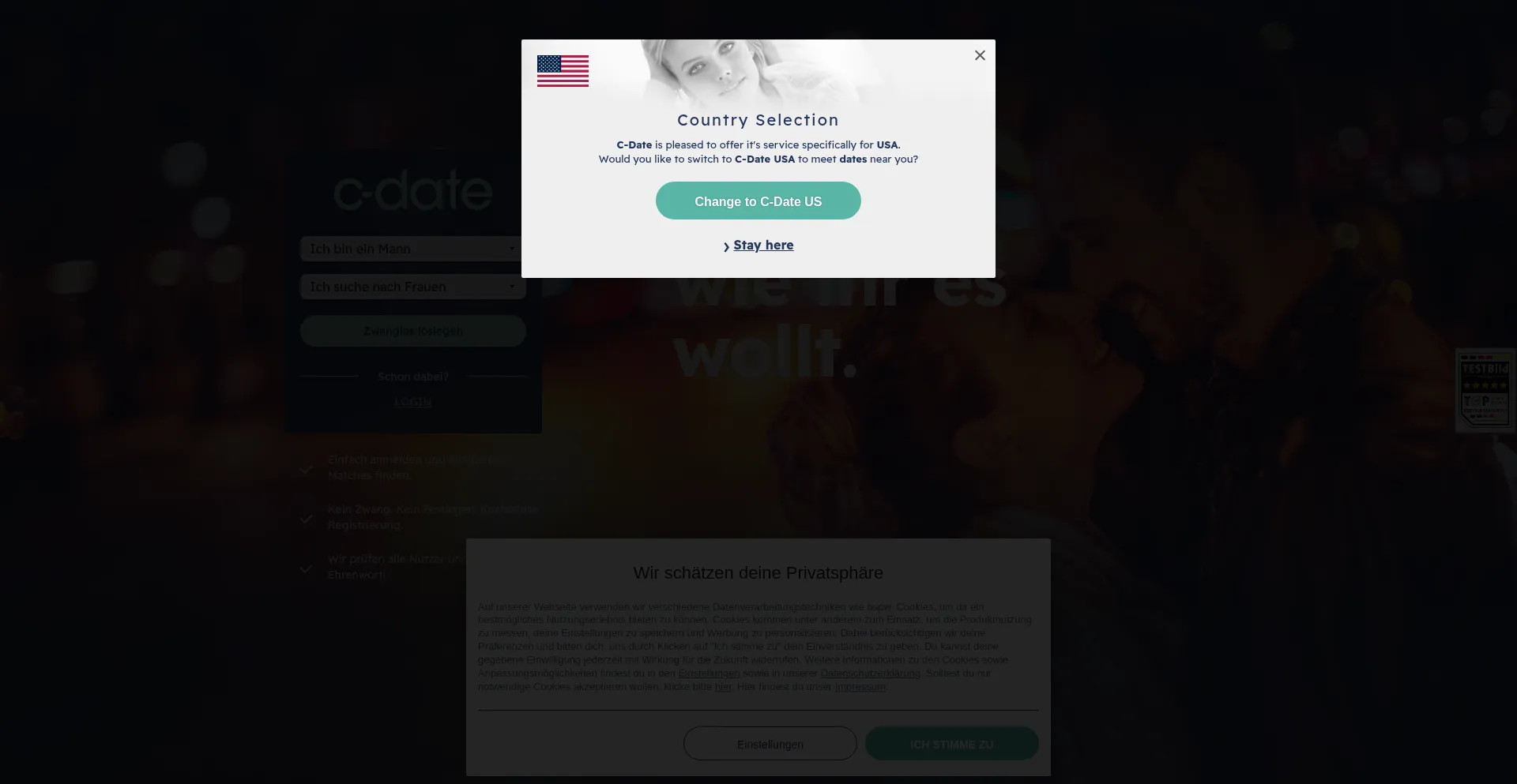 C-date.de Screenshot