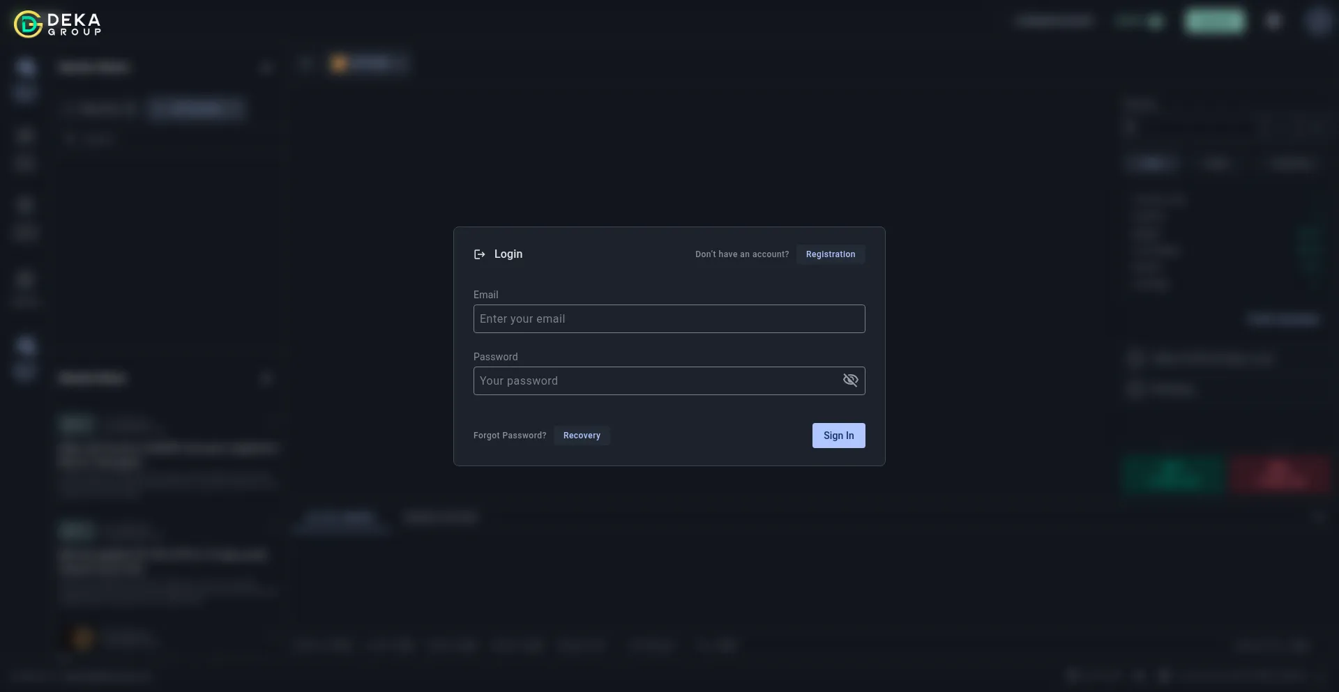Website screenshot of Cab.deka-group.com