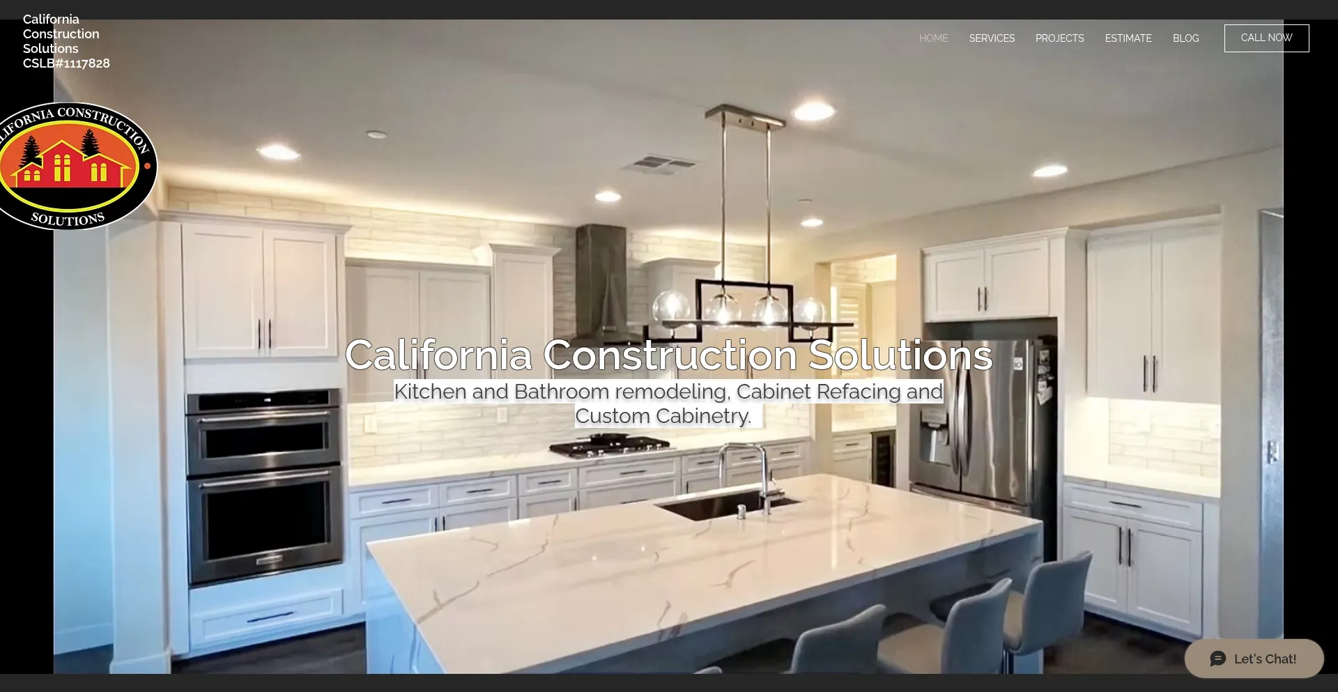 Website screenshot of Caconstructionsolutions.com