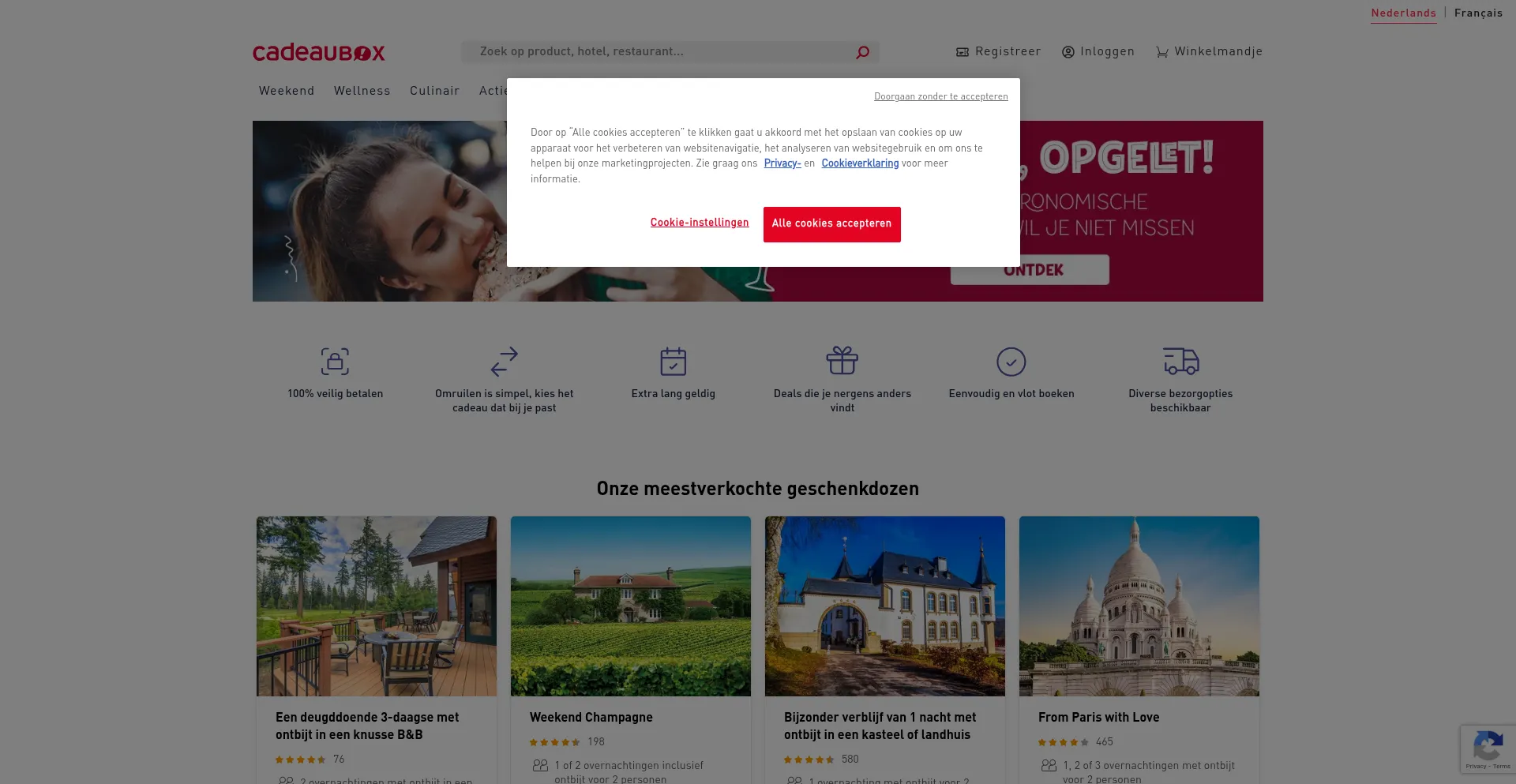 Cadeaubox.be Screenshot